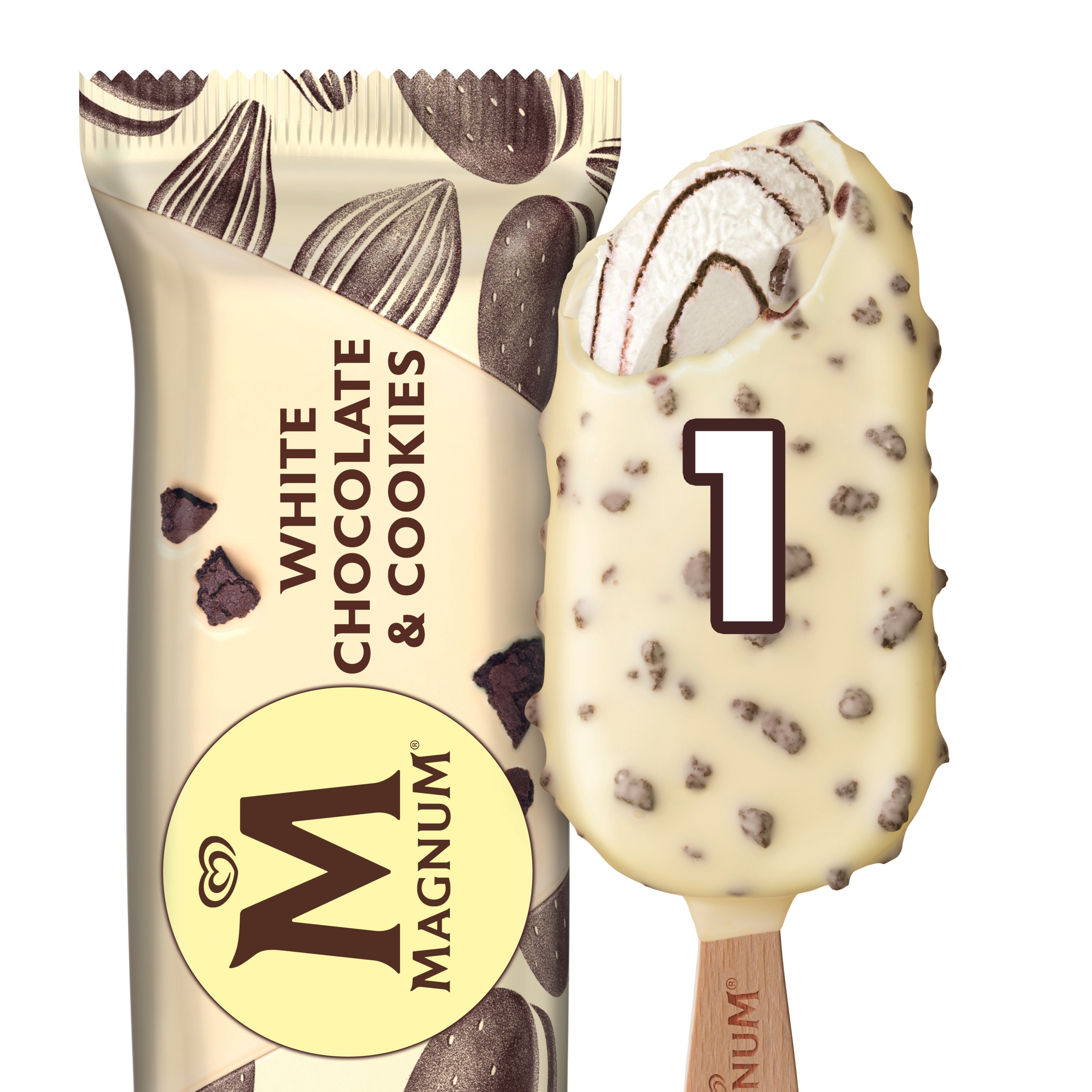 Magnum Collection White Chocolate & Cookies 1 x 90 ml
