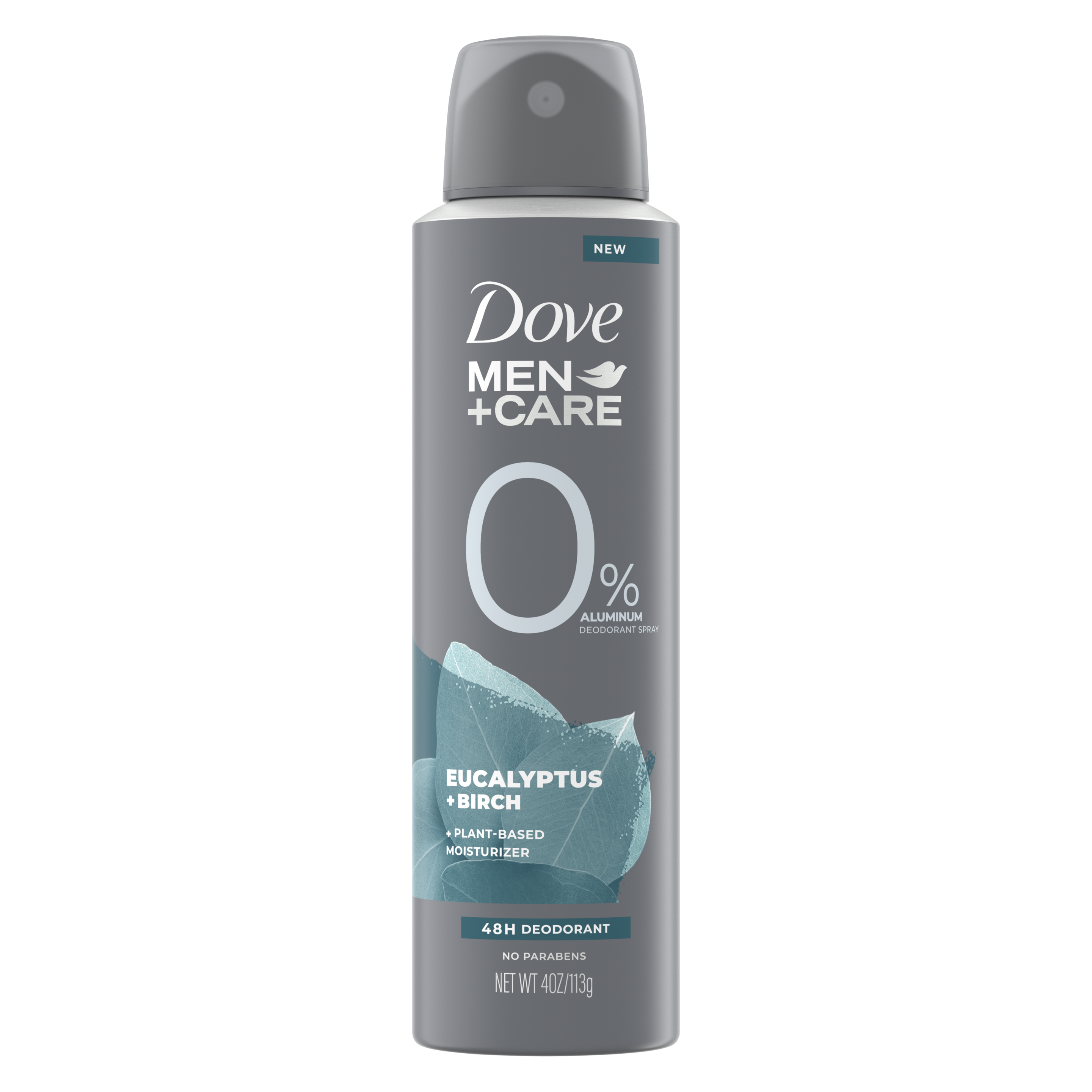 Dove Men+Care Eucalyptus + Birch Aluminum Free Deodorant Spray  4oz front