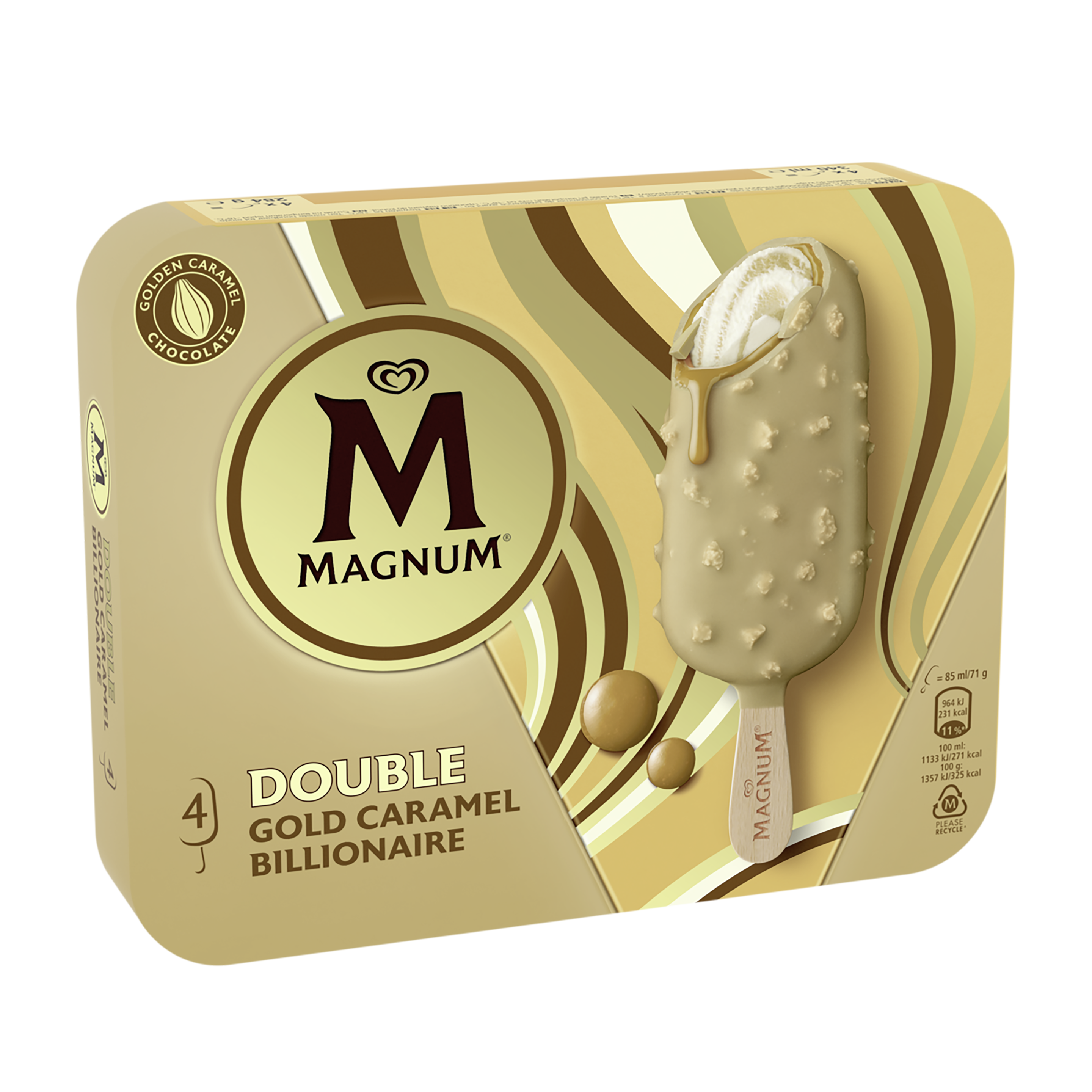 MAGNUM MP 4x85ml Dupla Gold Karamell Billionaire