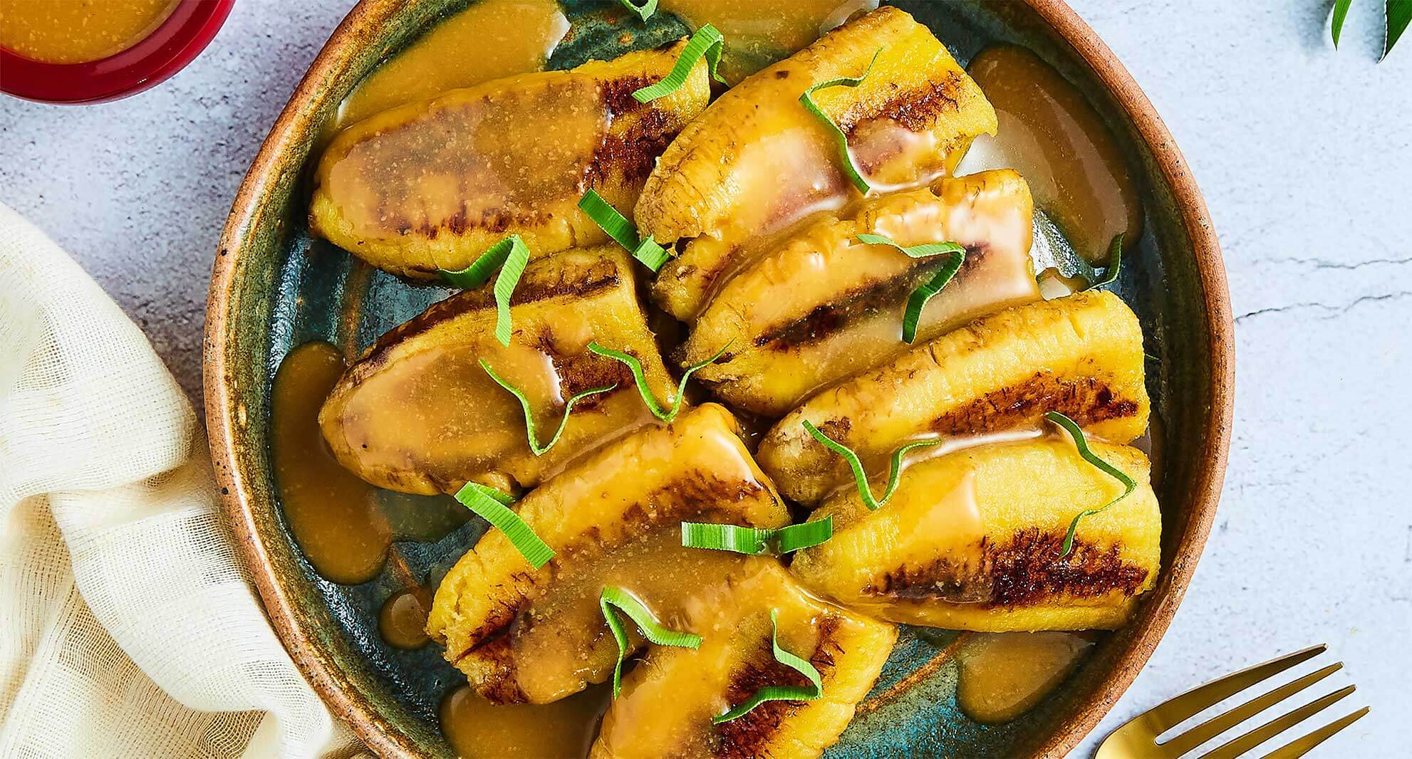 pisang bakar saus kinca