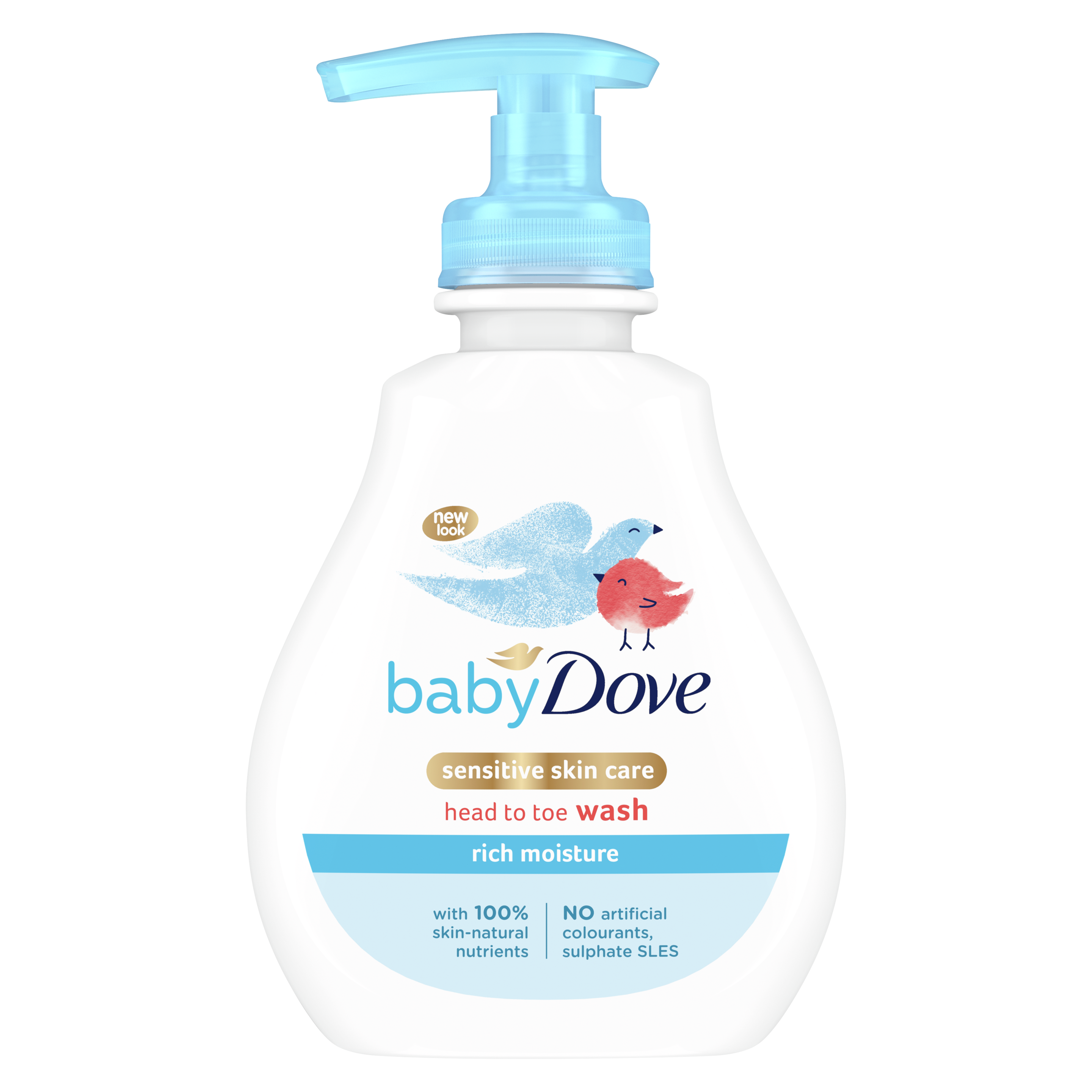 Baby Dove Gel de Banho da cabeça aos pés Hidratação Enriquecida