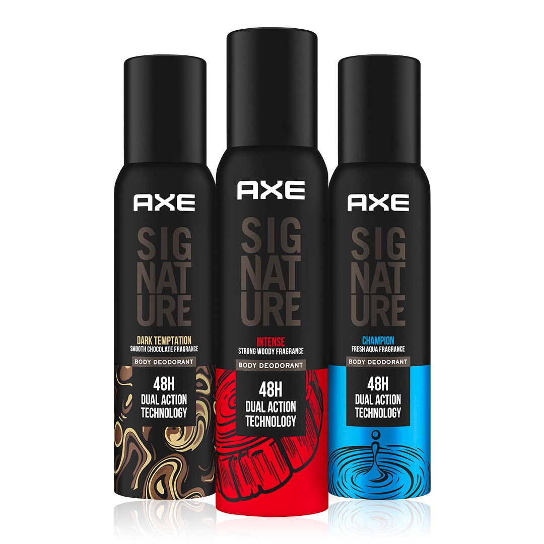 A selection of Axe deodorants.