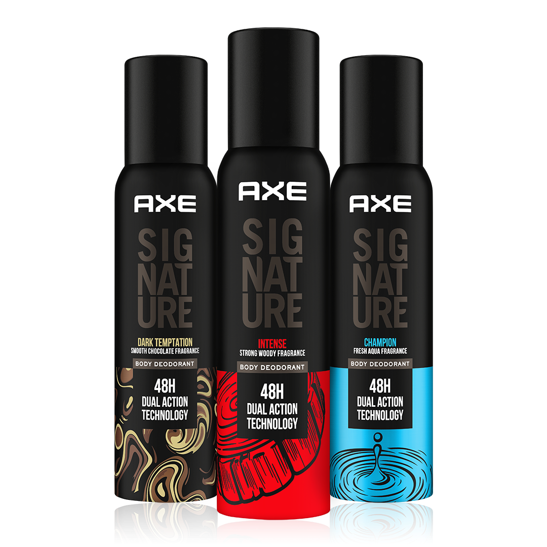 A selection of Axe deodorants.