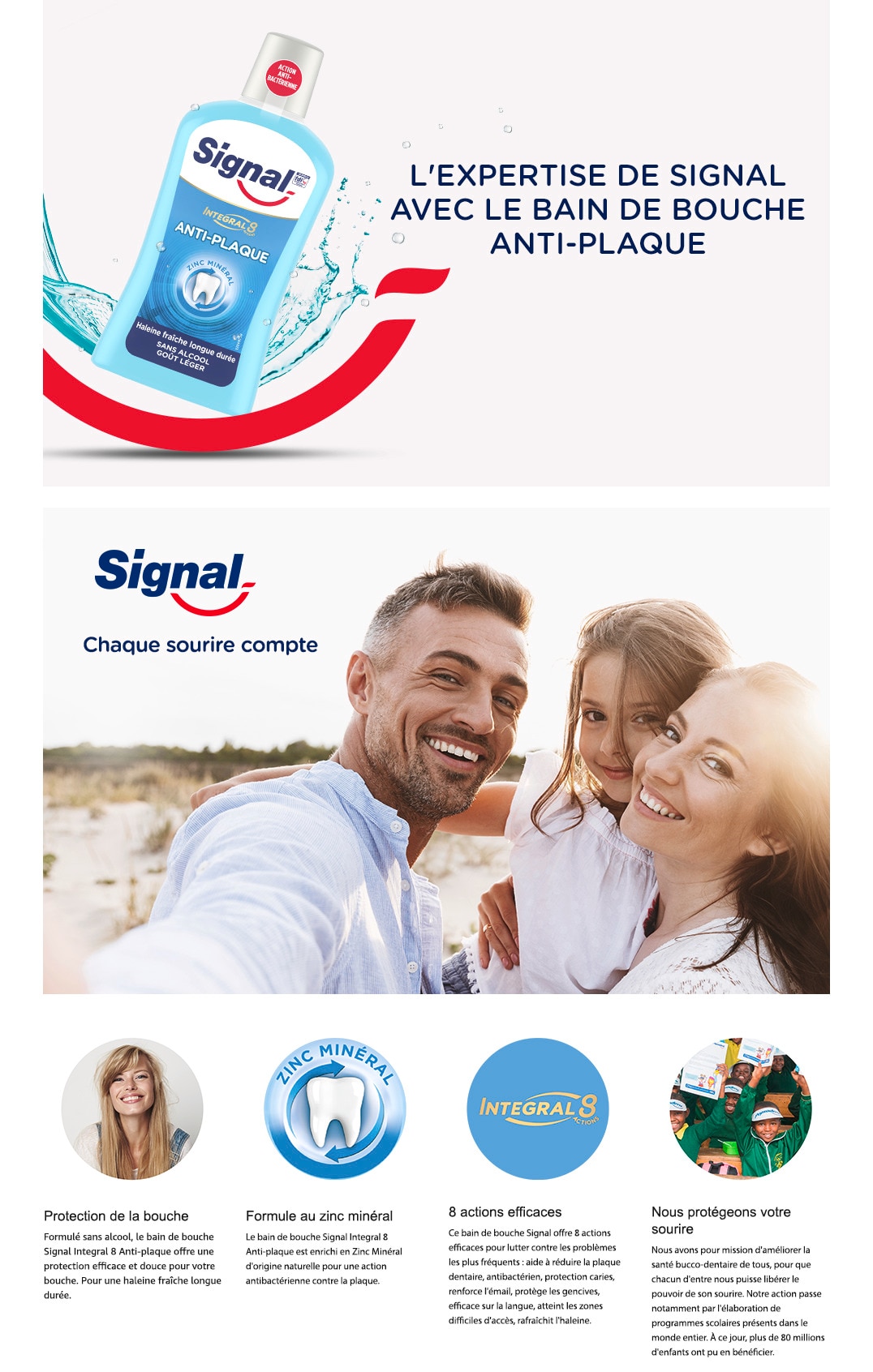 Signal Bain De Bouche Integral 8 Anti-Plaque 500ml