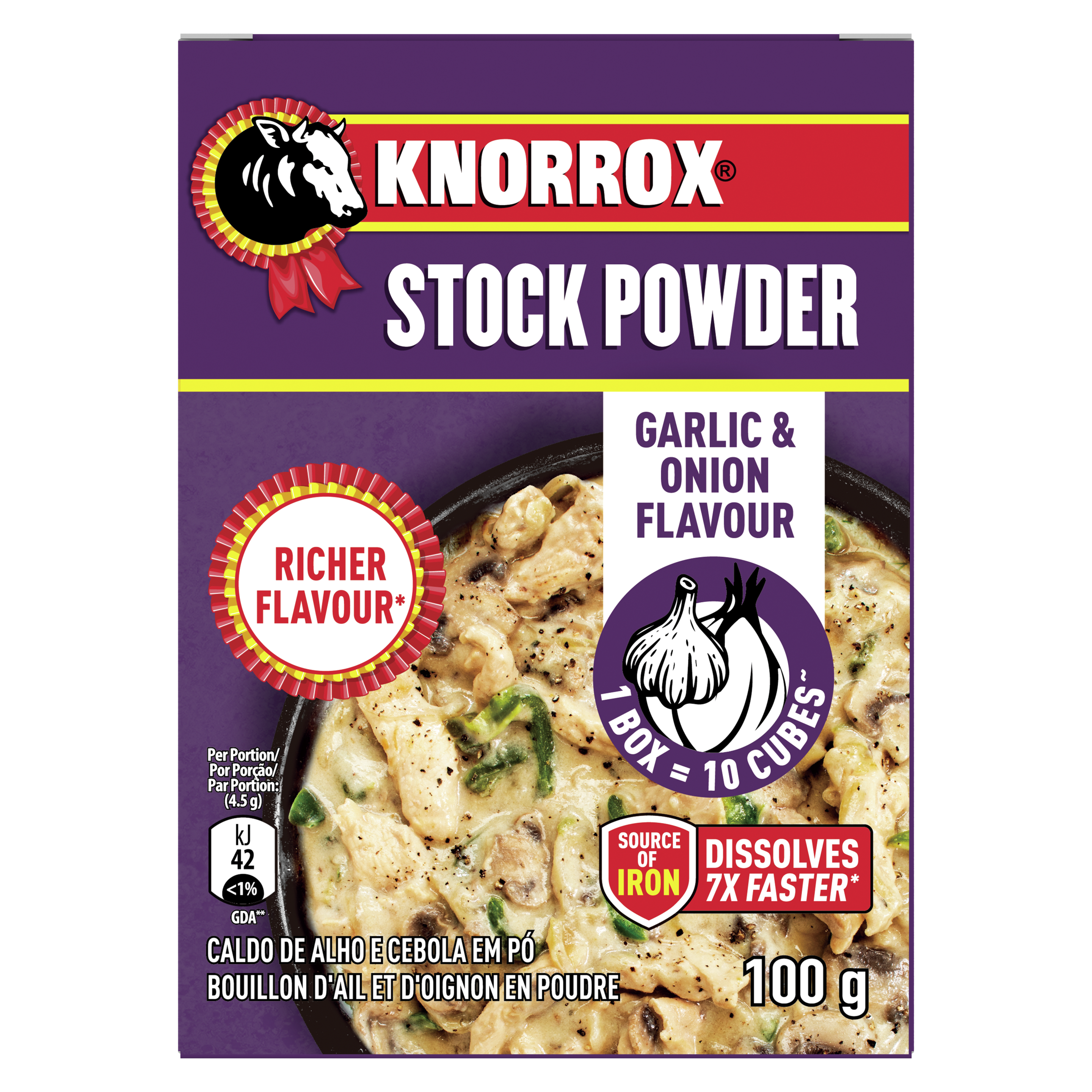 Knorrox Garlic & Onion Flavoured Stock Powder 100g