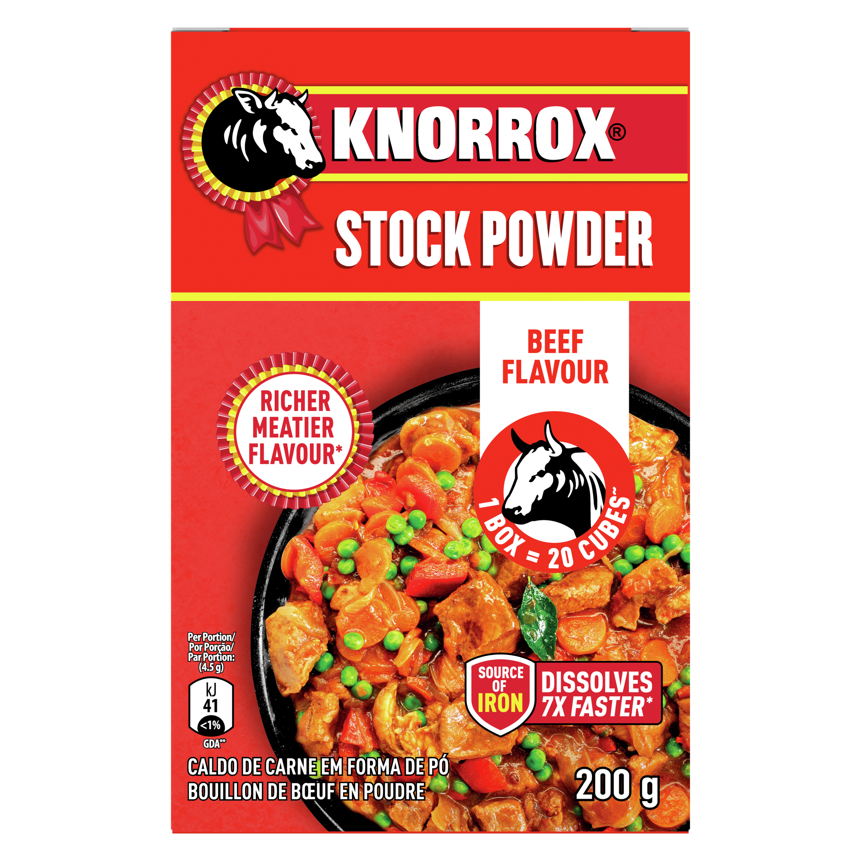 Knorrox Beef Flavoured Stock Powder 200g