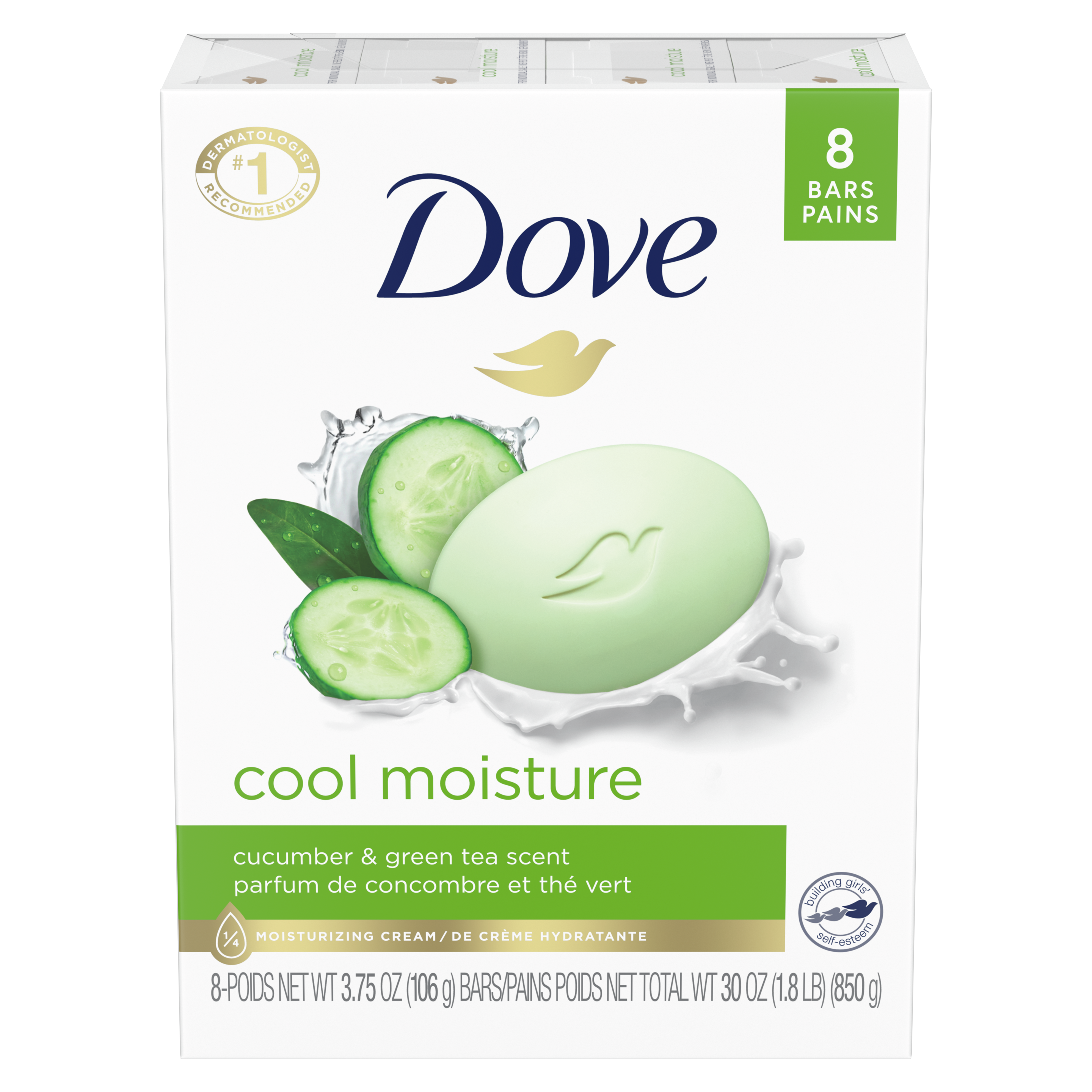 Dove Cool Moisture Beauty Bar 3.75 oz 8 Bar