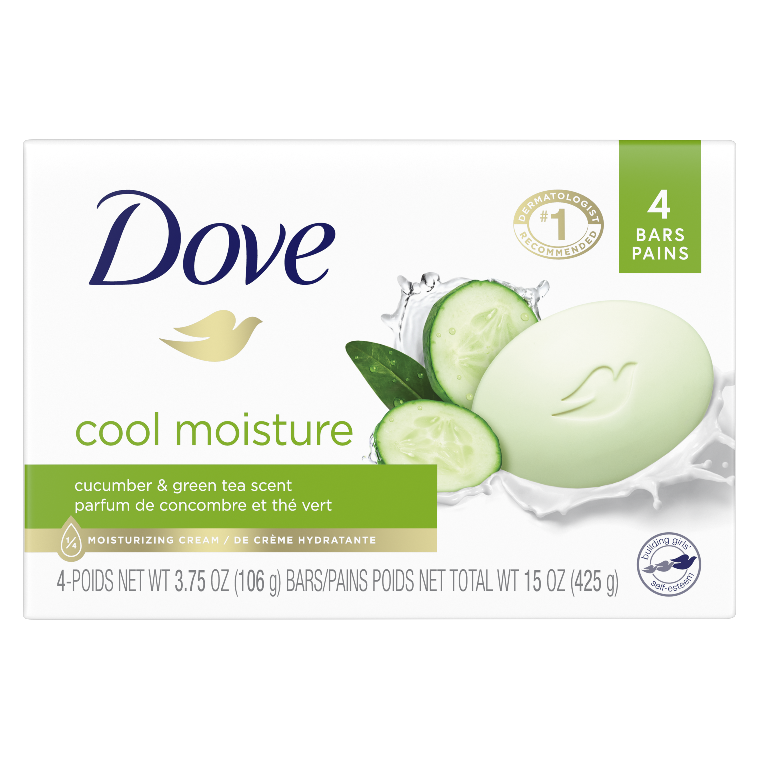 Dove Cool Moisture Beauty Bar 3.75oz 4 Bar