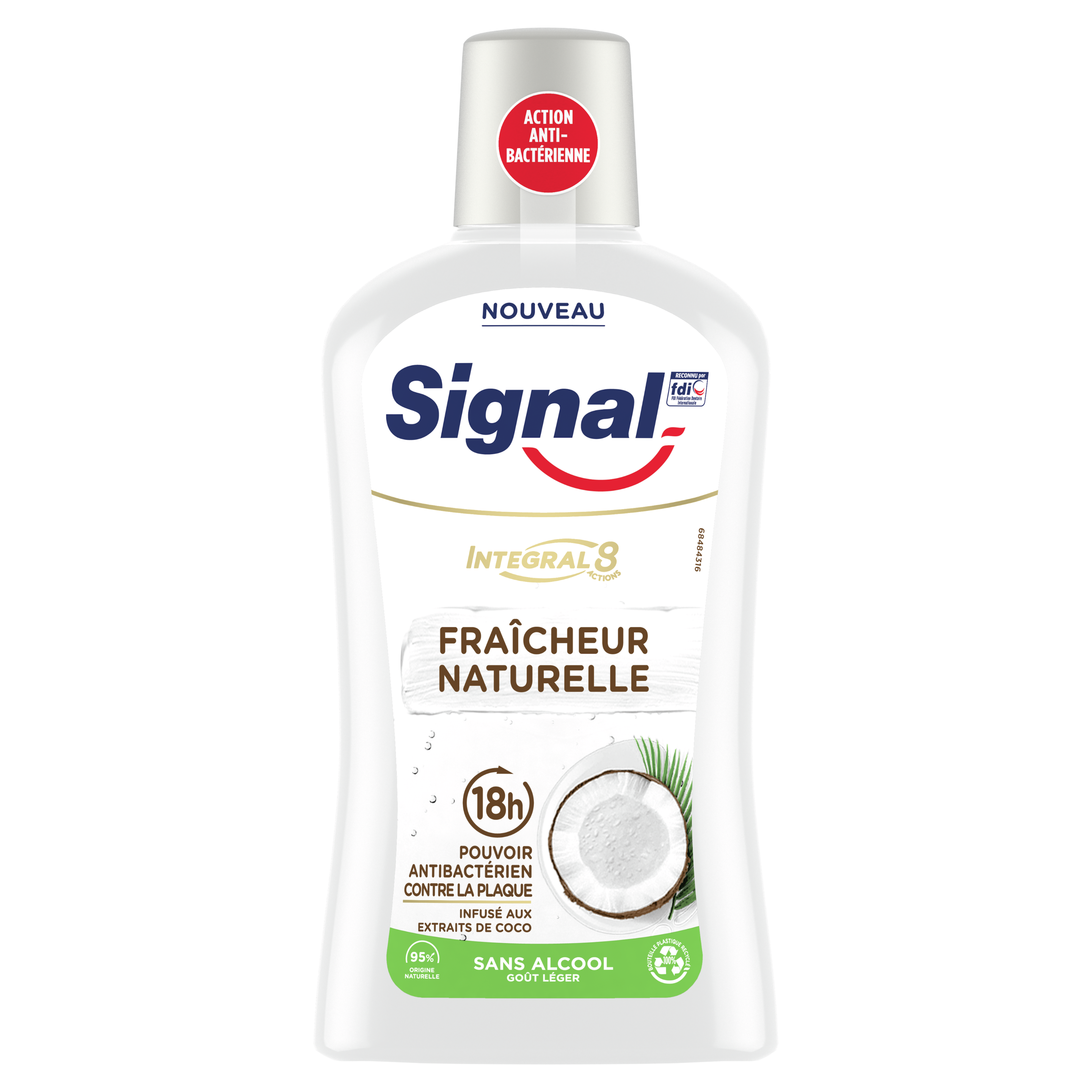 Signal Integral 8 Nature Elements szájvíz kókusz kivonattal 500 ml