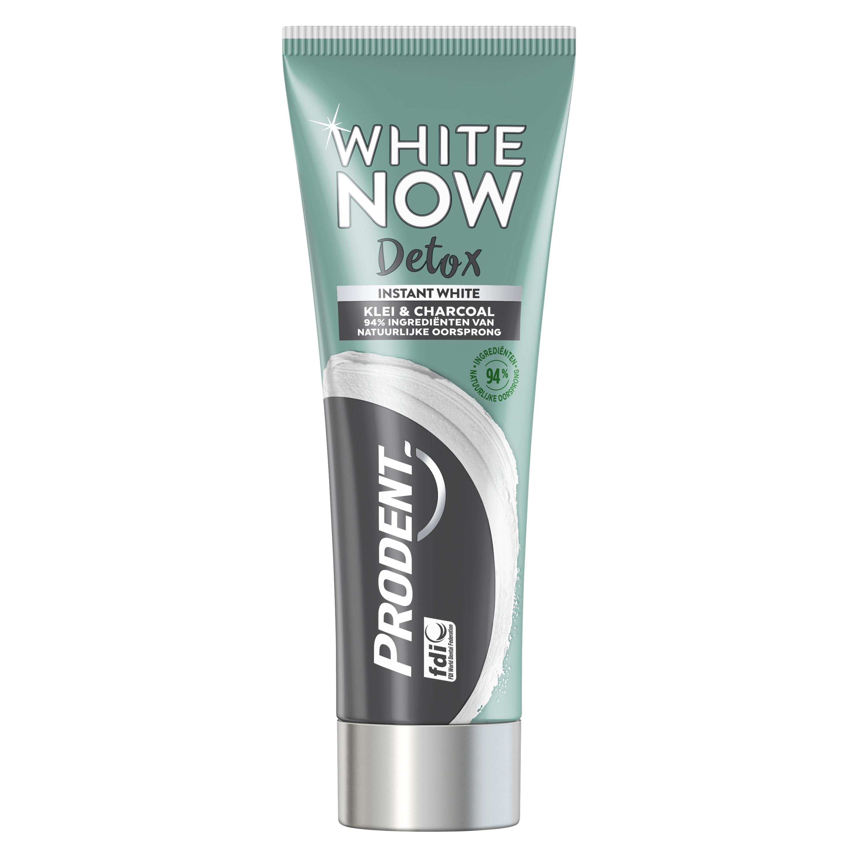 Prodent White Now Detox Klei & Charcoal Whitening Tandpasta 75ML