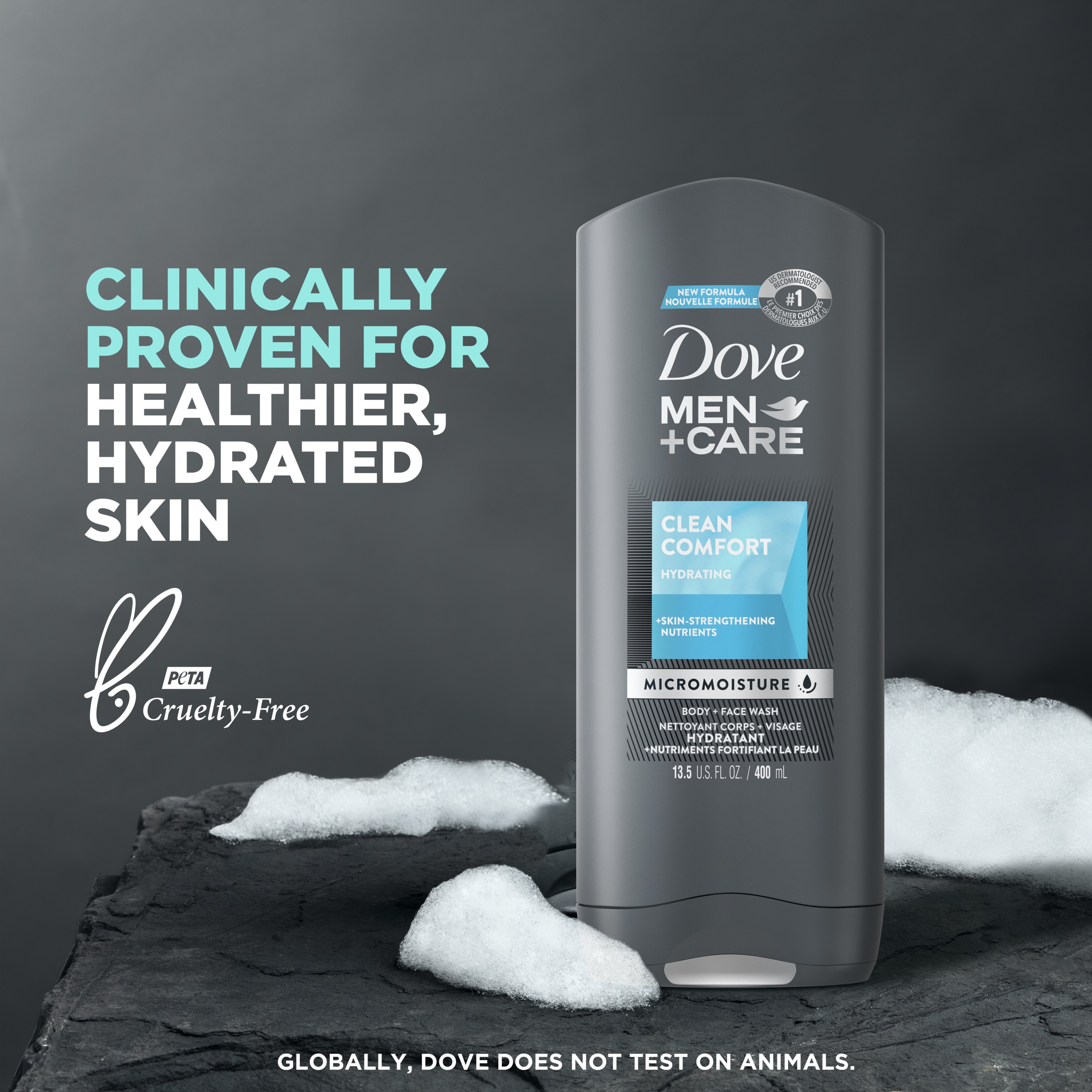 Clean Comfort Body + Face Wash Dove Men+Care Dove