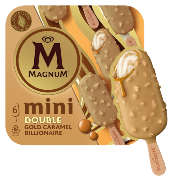 Magnum Mini Caramel Gold Billionaire 6x55ml