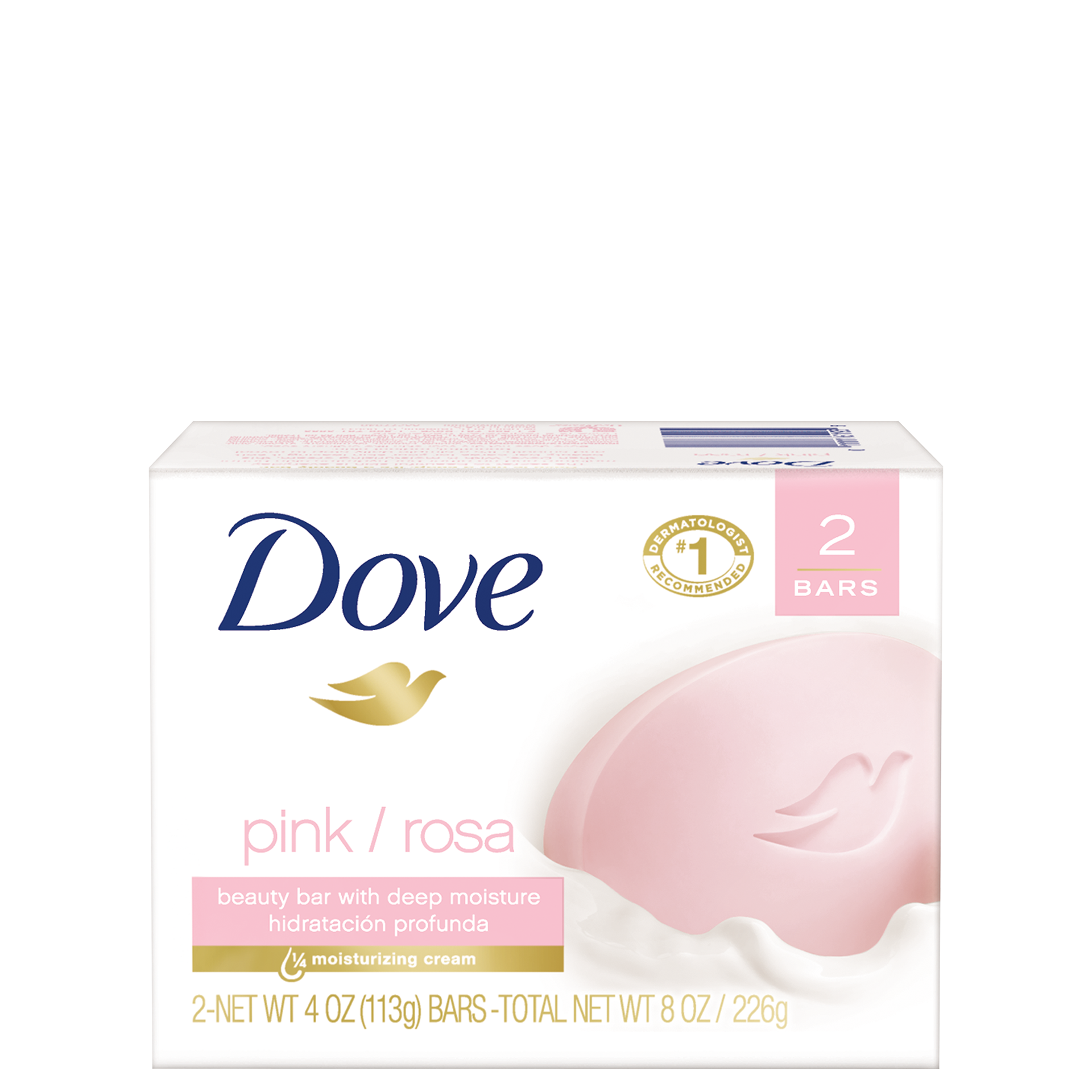 Dove Pink Beauty Bar 2 bar 4 oz
