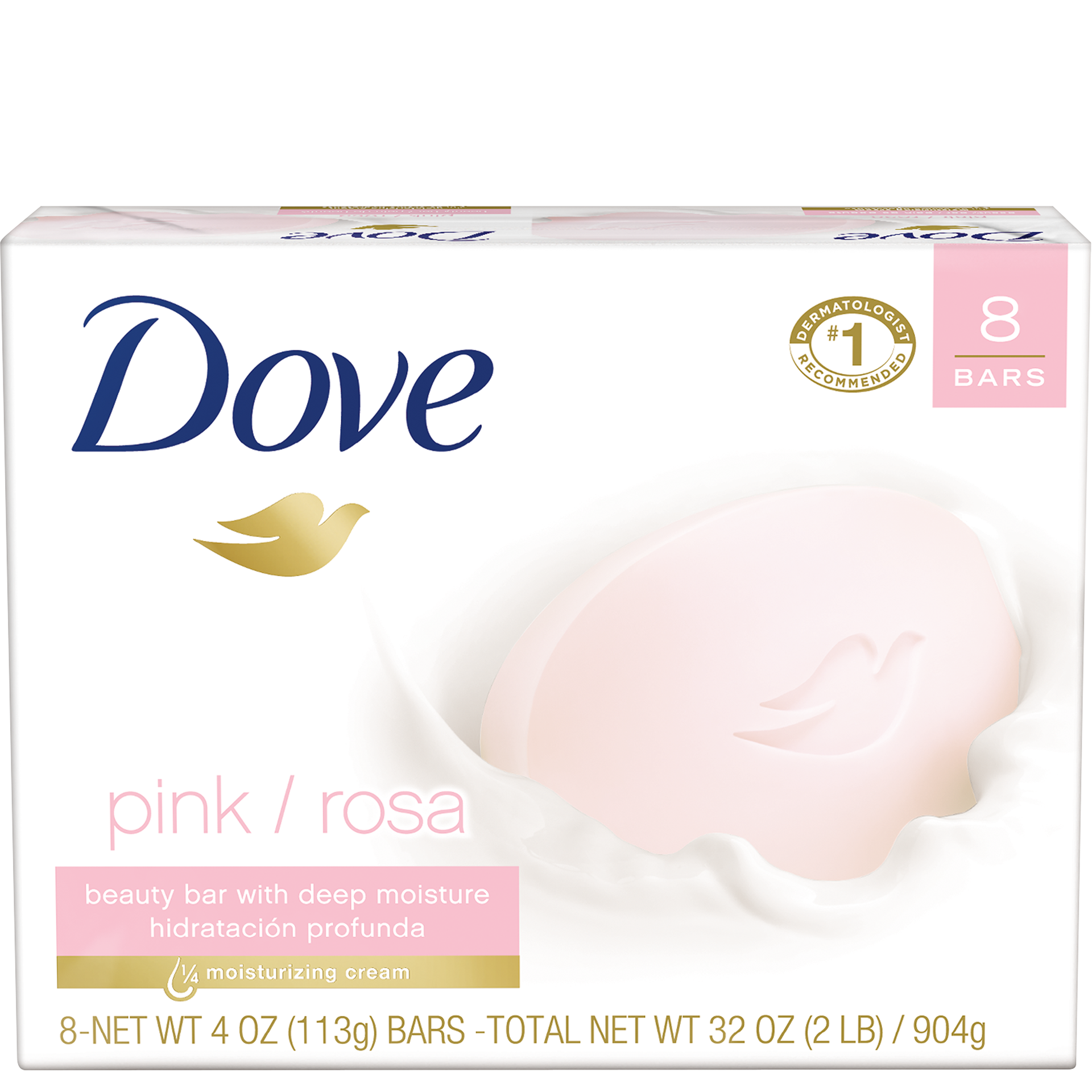 Dove Pink Beauty Bar 8 bar 4 oz