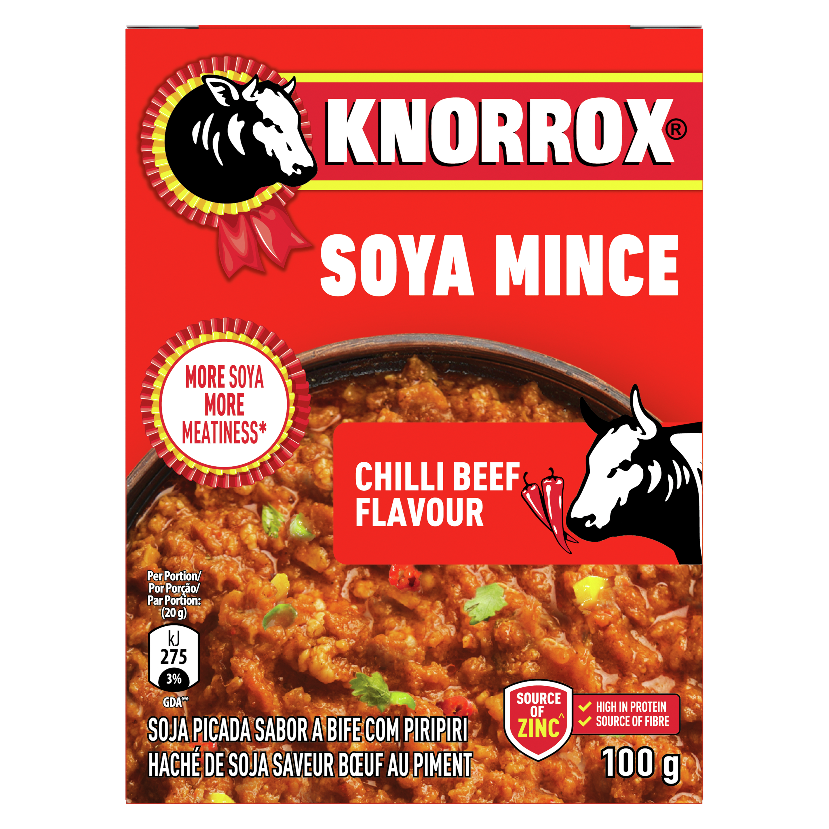 Knorrox Chilli Beef Flavoured Soya Mince