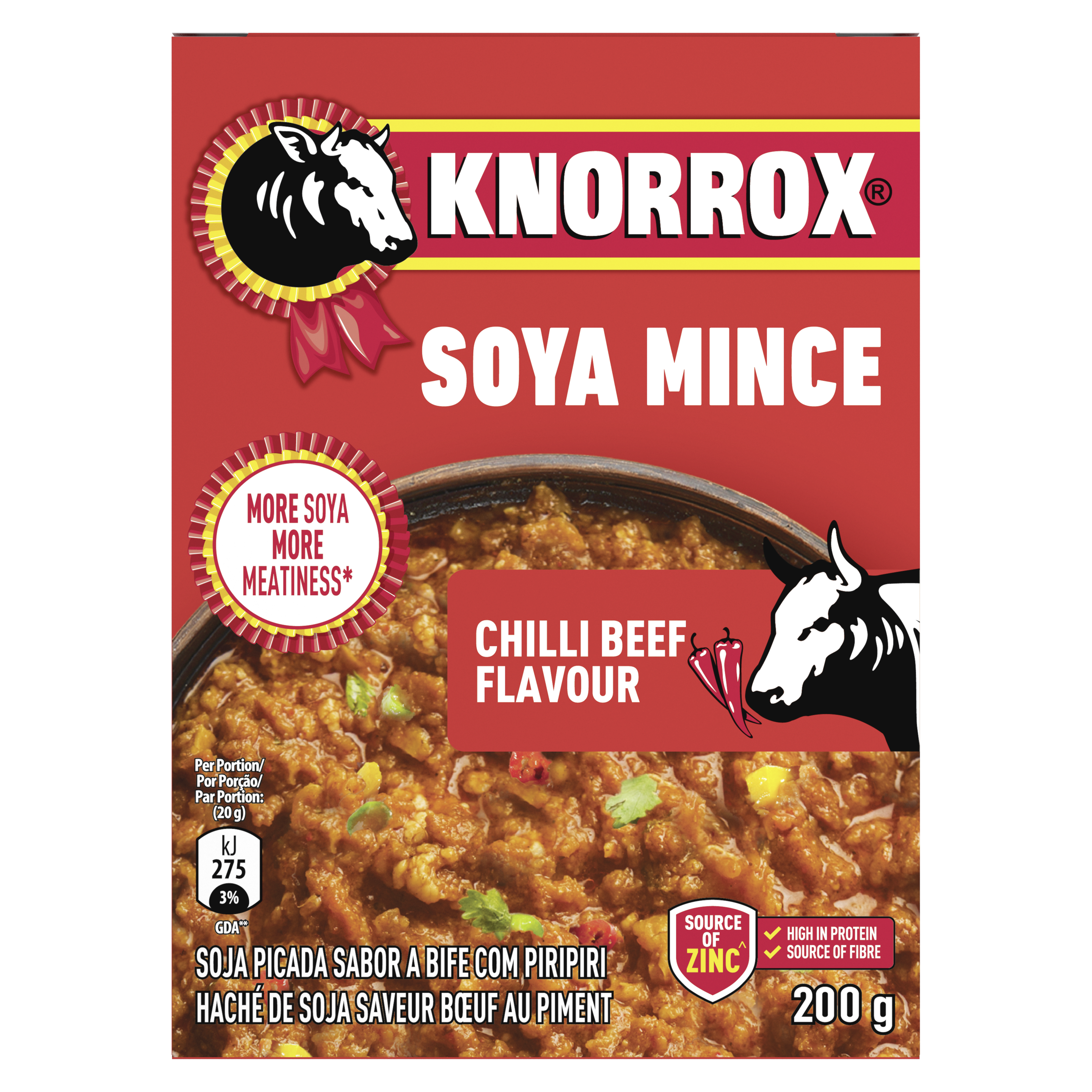 Knorrox Chilli Beef Flavoured Soya Mince