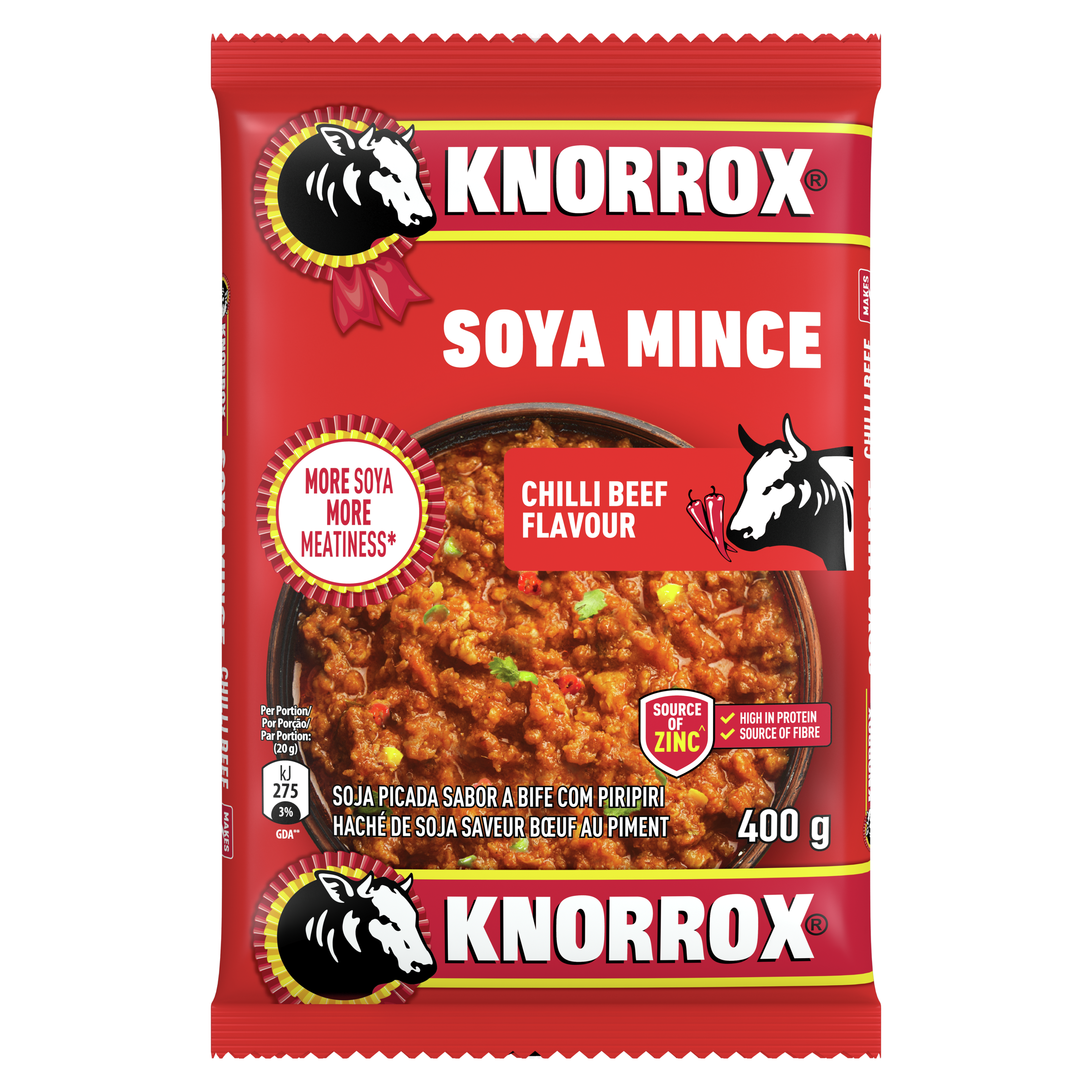 Knorrox Chilli Beef Flavoured Soya Mince