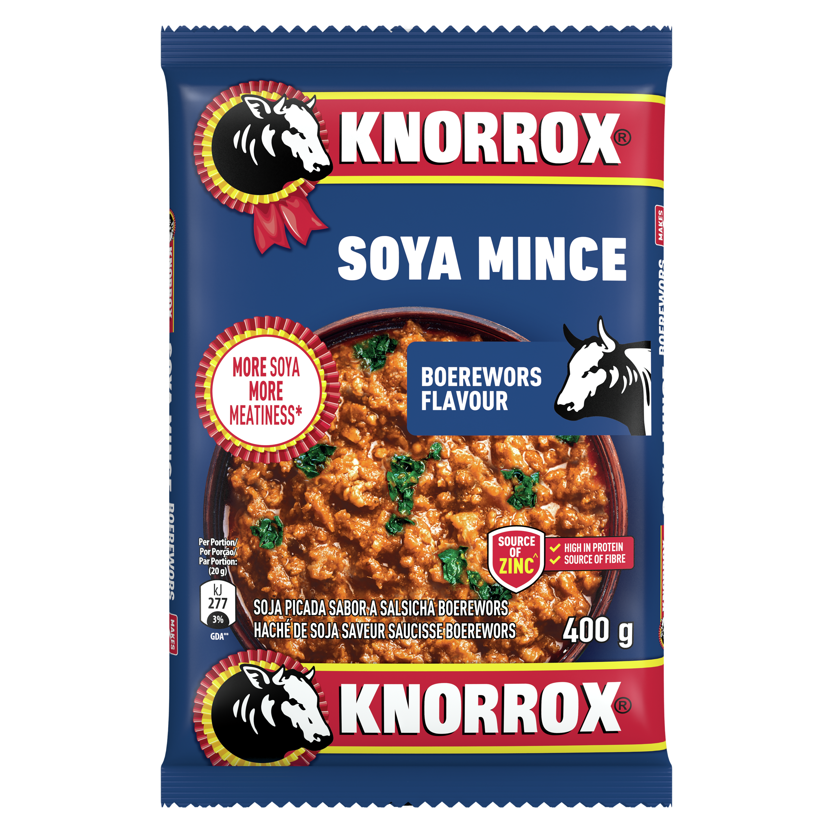 Knorrox Boerewors Flavoured Soya Mince