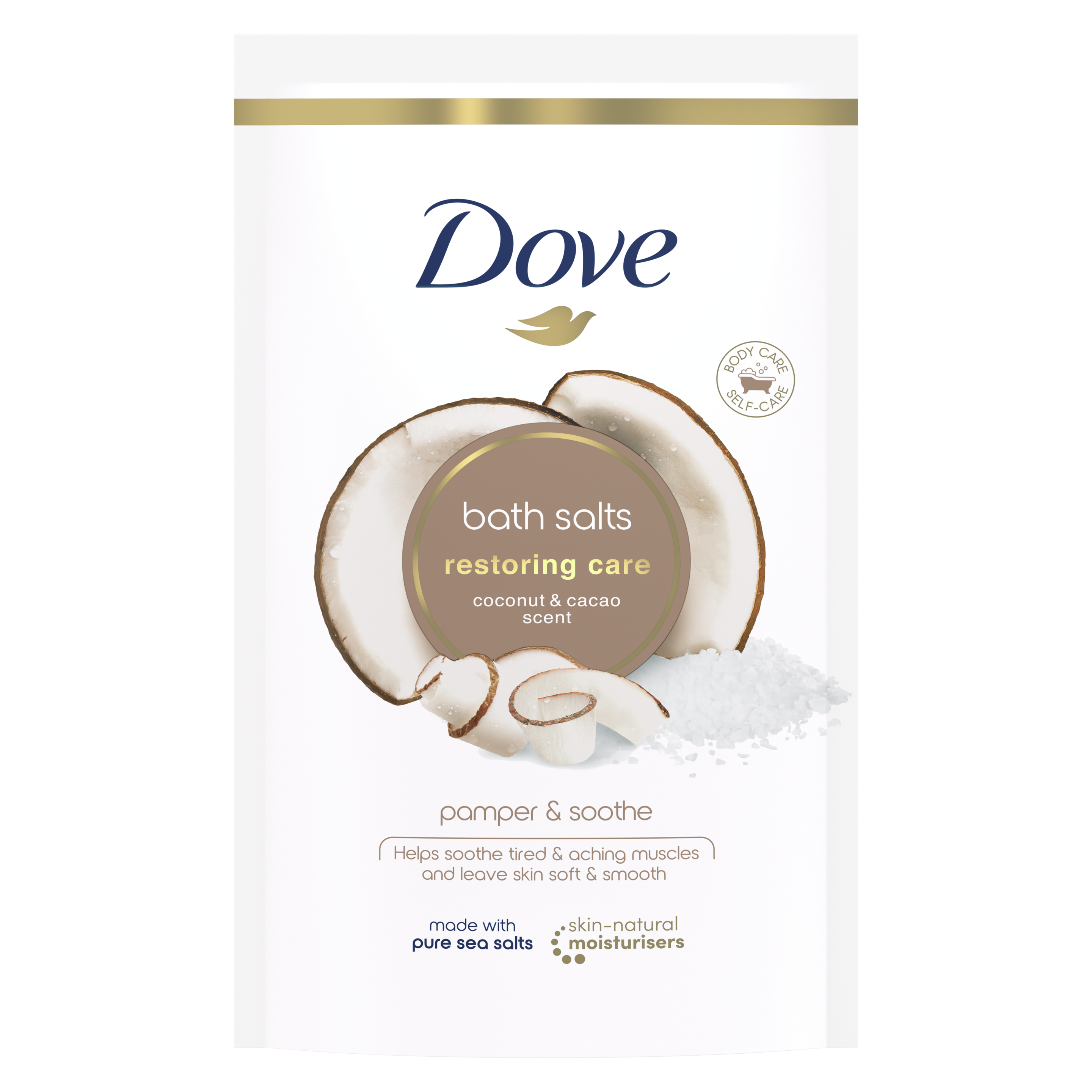 Dove Coconut & Cacao Restoring Care Bath Salts 900g