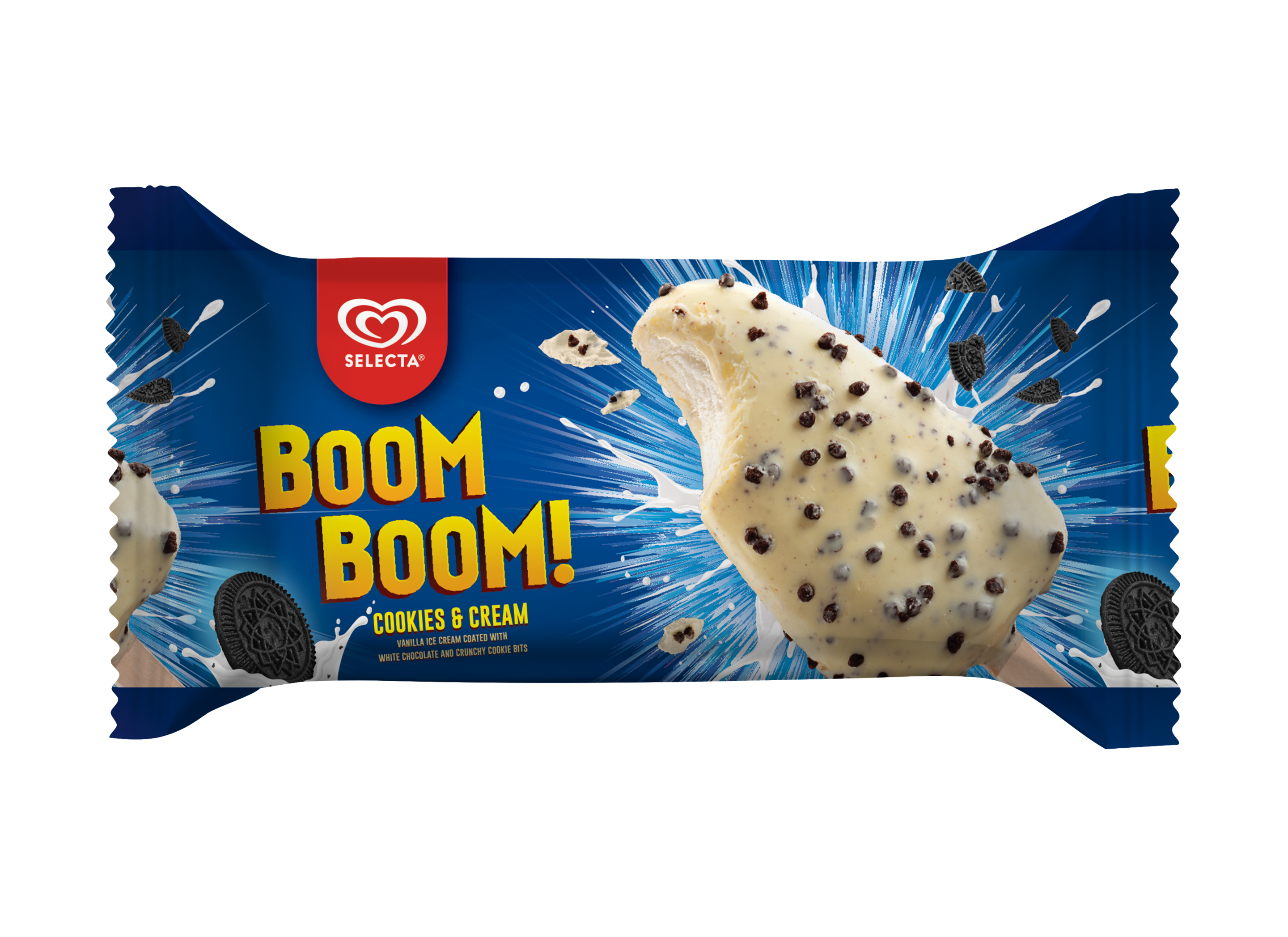 Selecta Boom boom Pinipig Cookies & Cream Ice Cream Stick