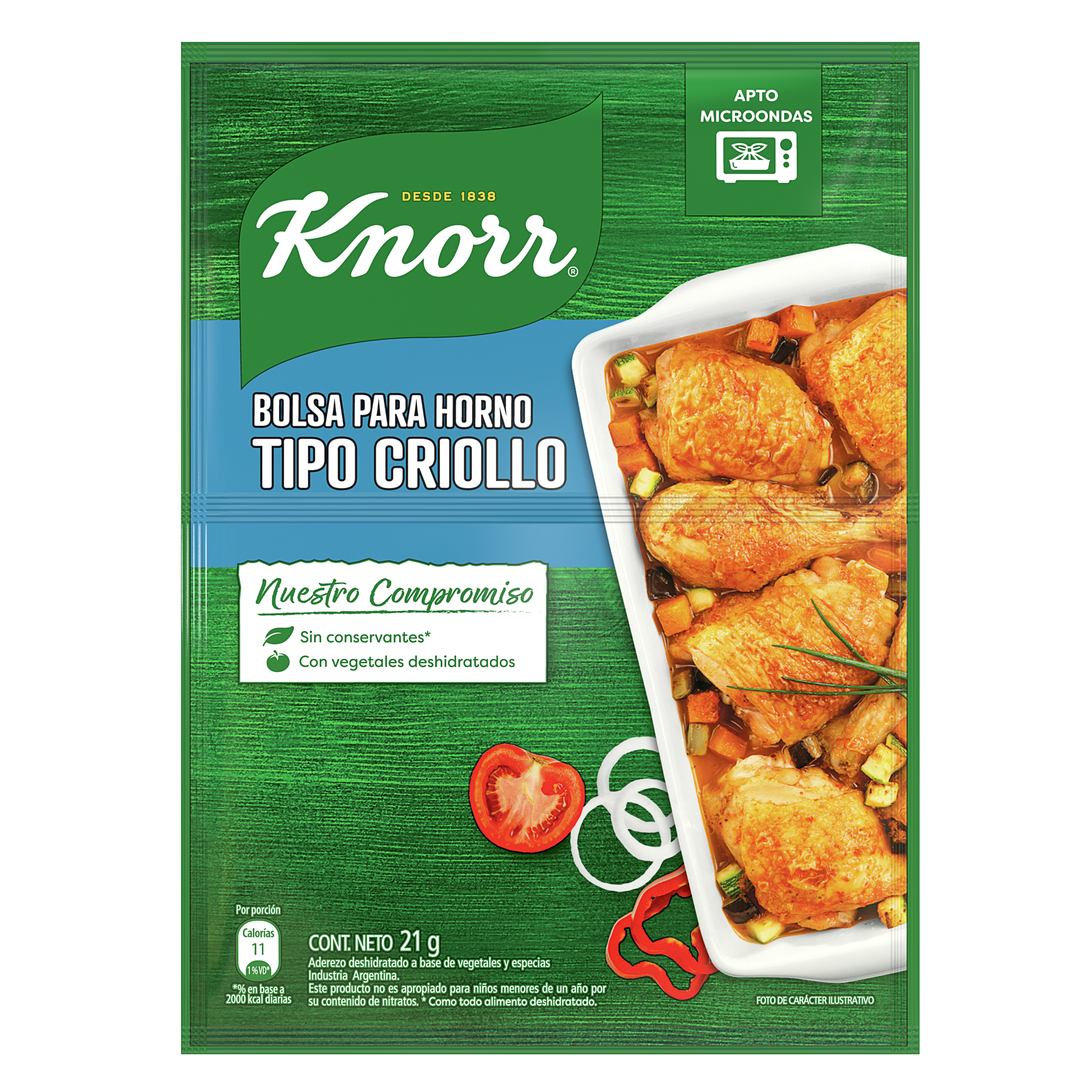 Imagen de envase Bolsa para Horno Tipo Criollo Knorr