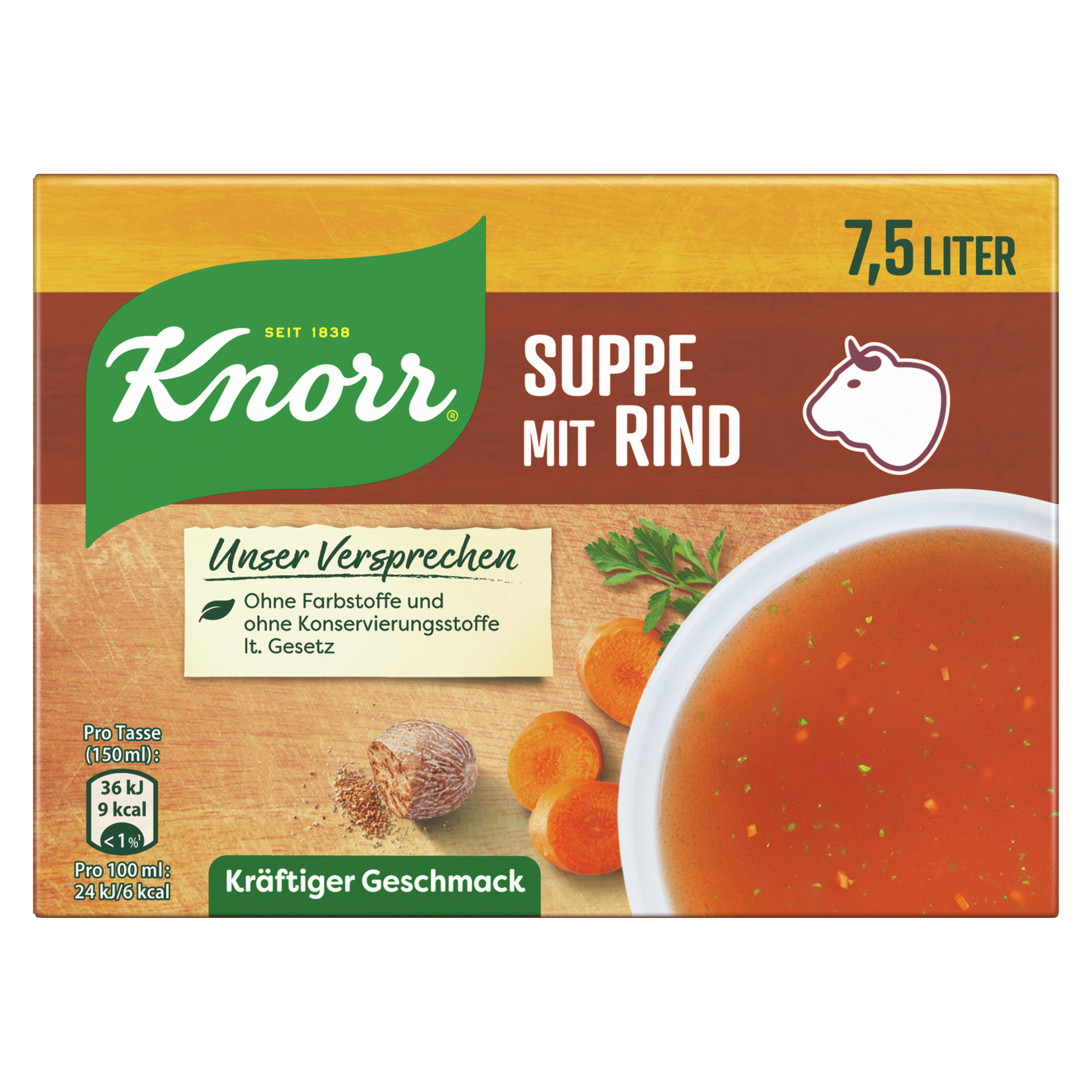 Knorr Bouillon Suppe mit Rind 7,5L Würfel