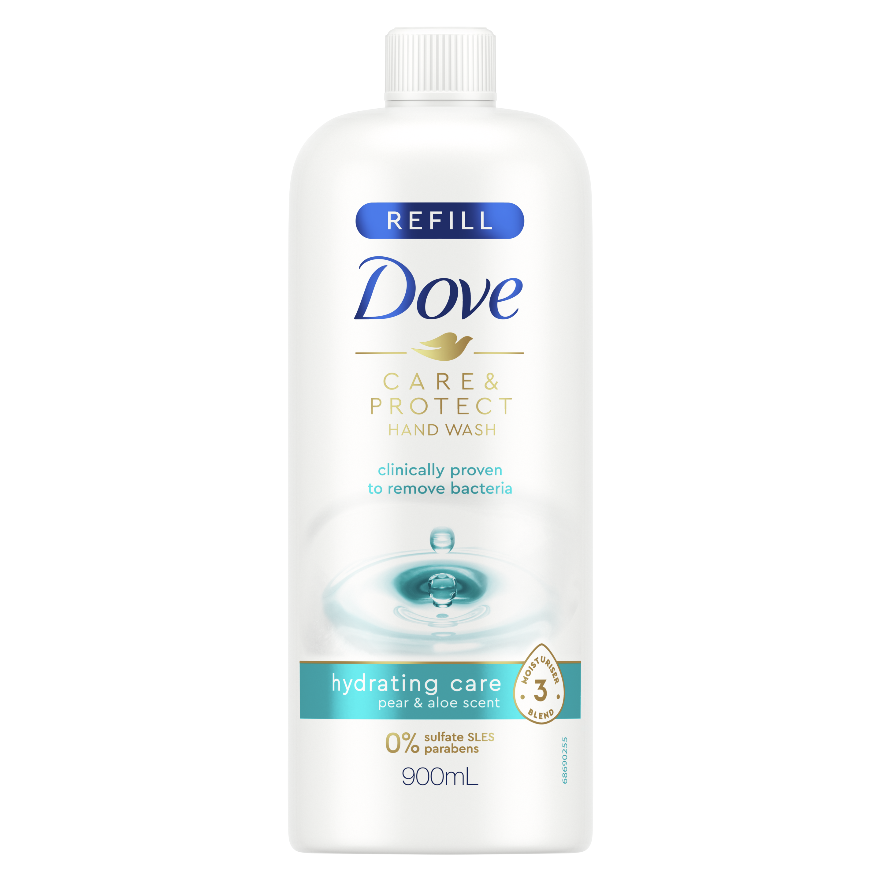 Dove Hydrating Care Hand Wash Refill 900ml Text