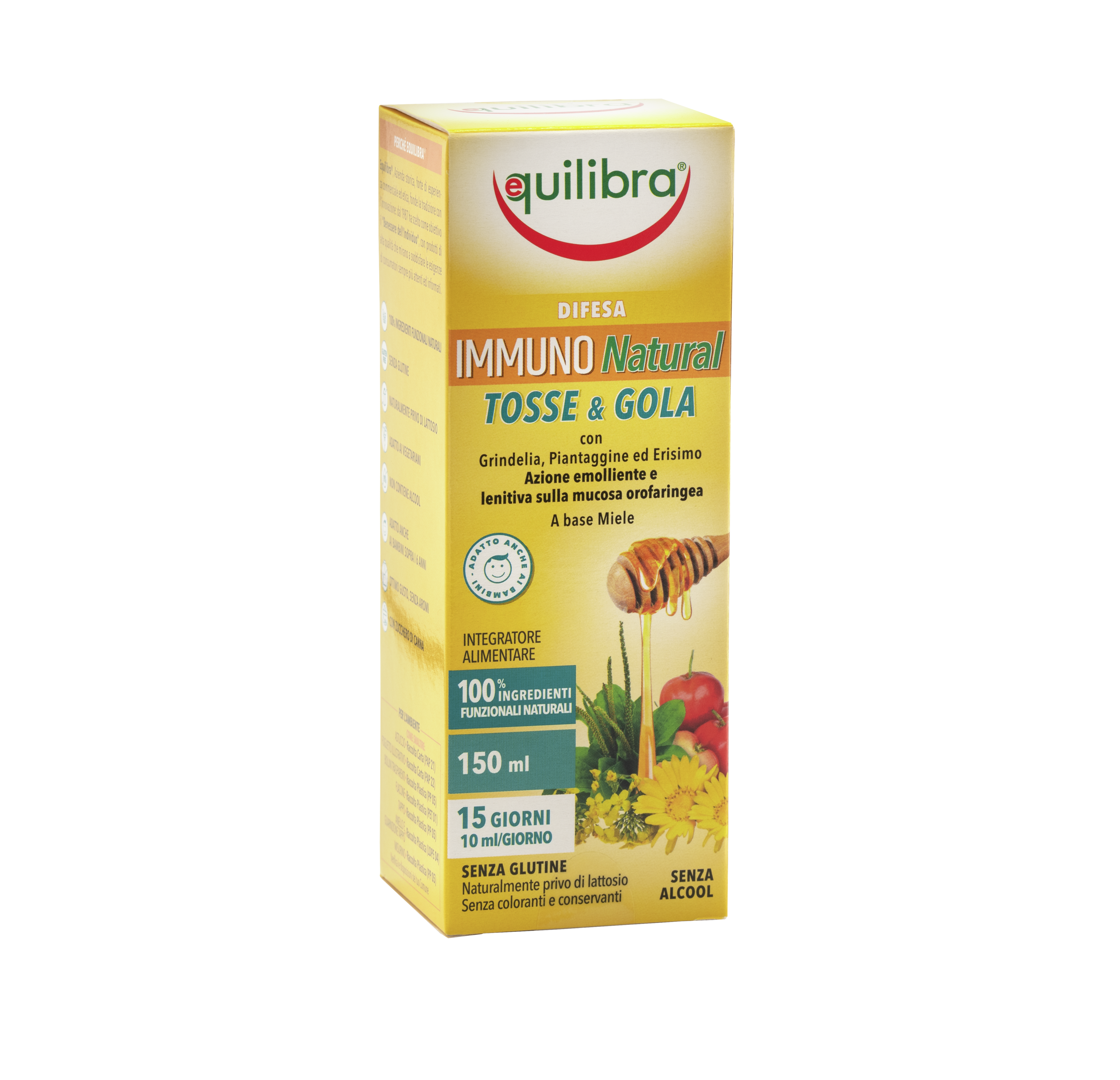 Immuno Natural Tosse e Gola sciroppo Equilibra<sup>®</sup> - flacone - 150ml