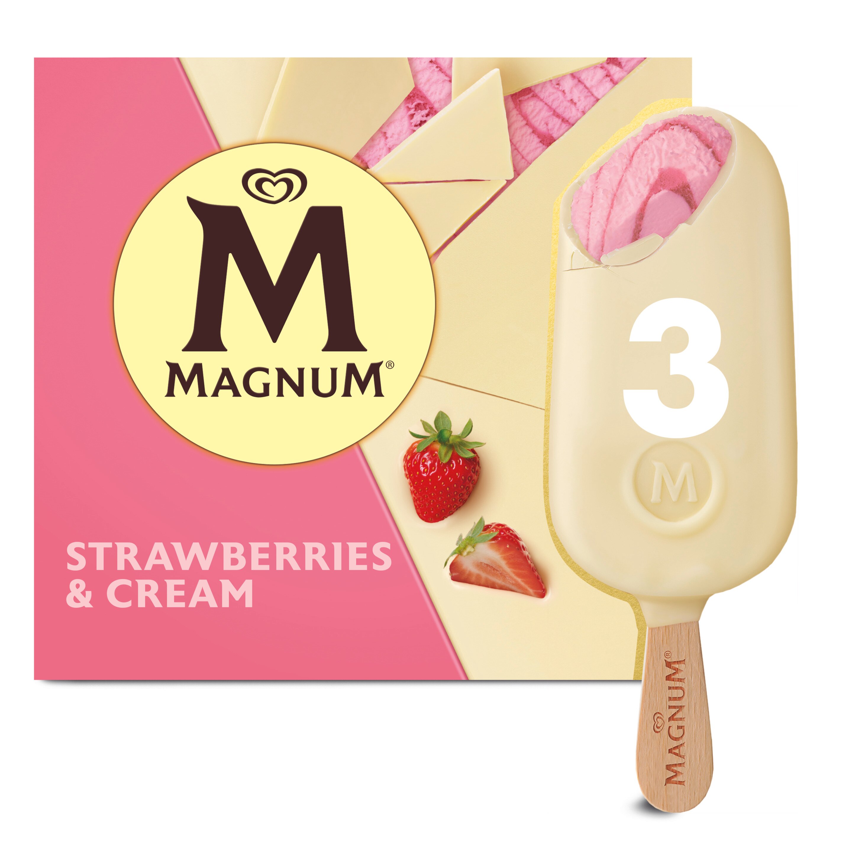 Magnum Classic Strawberries & Cream Ice Cream Bars | Magnum Ice cream