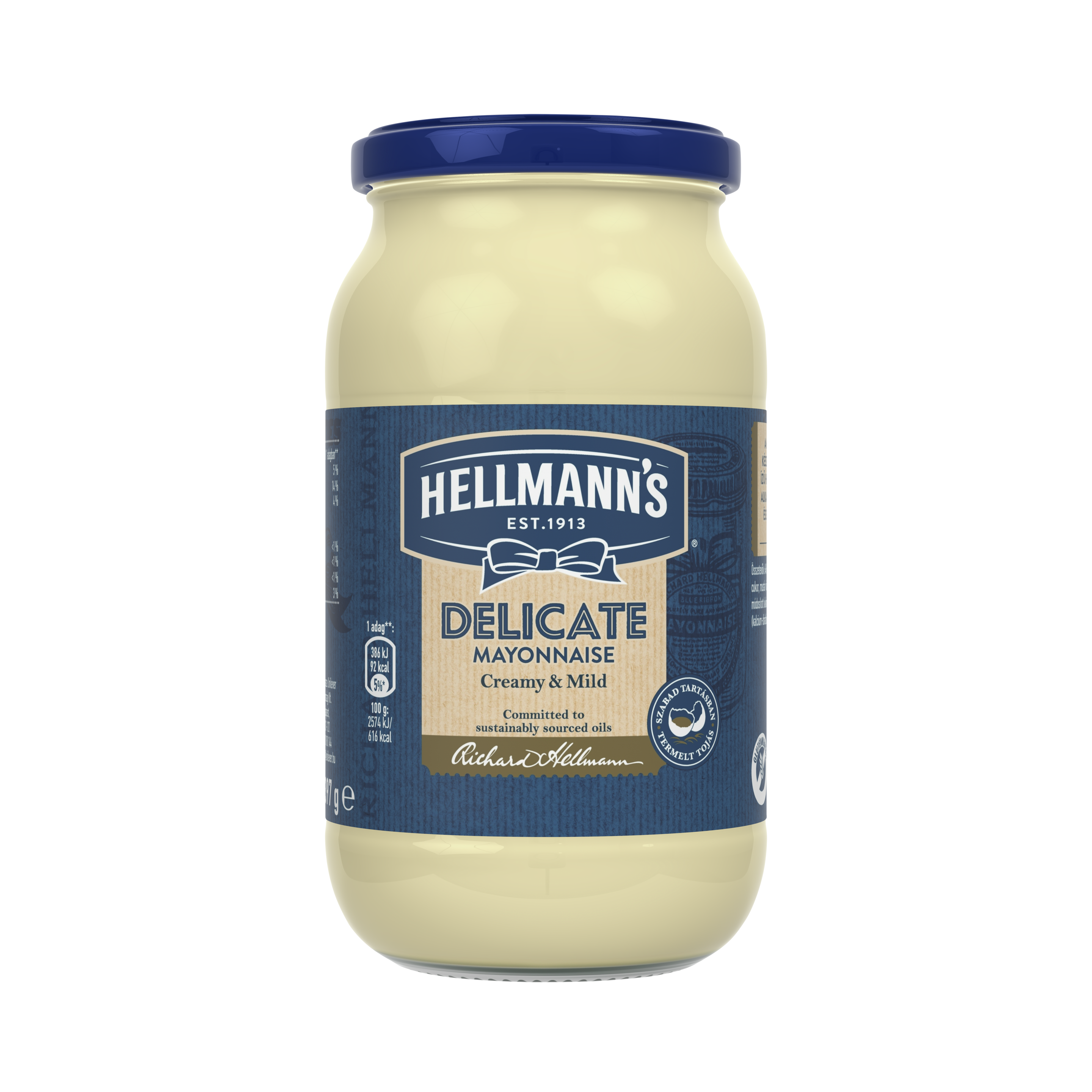 HELLMANN'S Delicate Majonéz 397g packshot