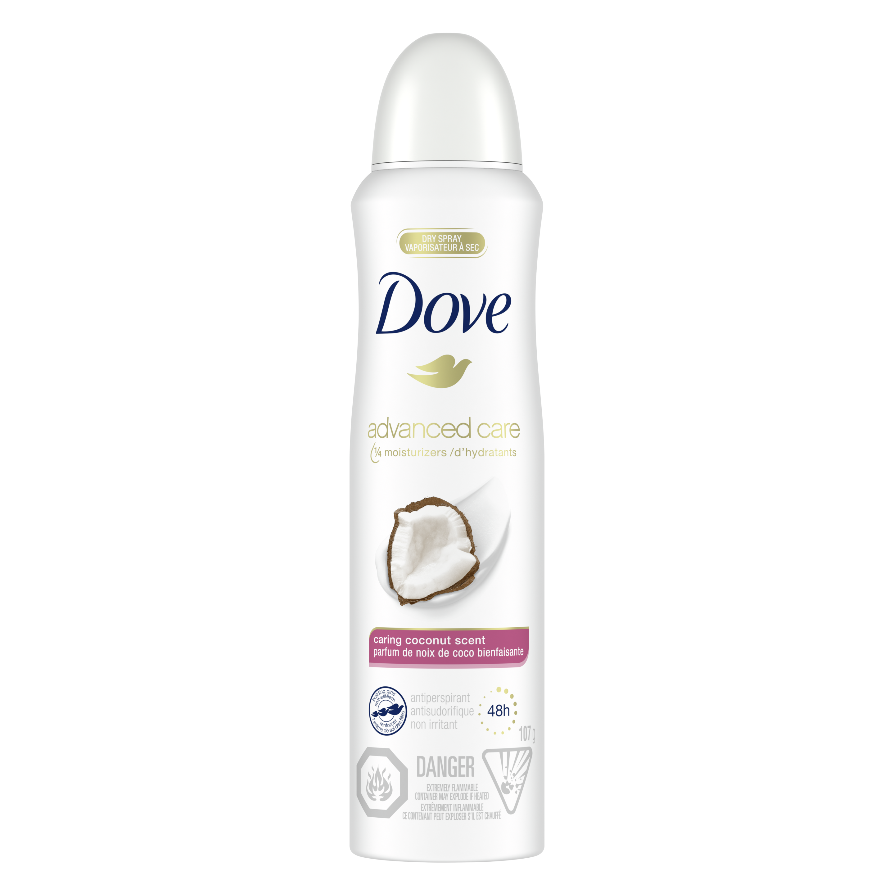 Advanced Care Dry Spray Antiperspirant Caring Coconut Scent