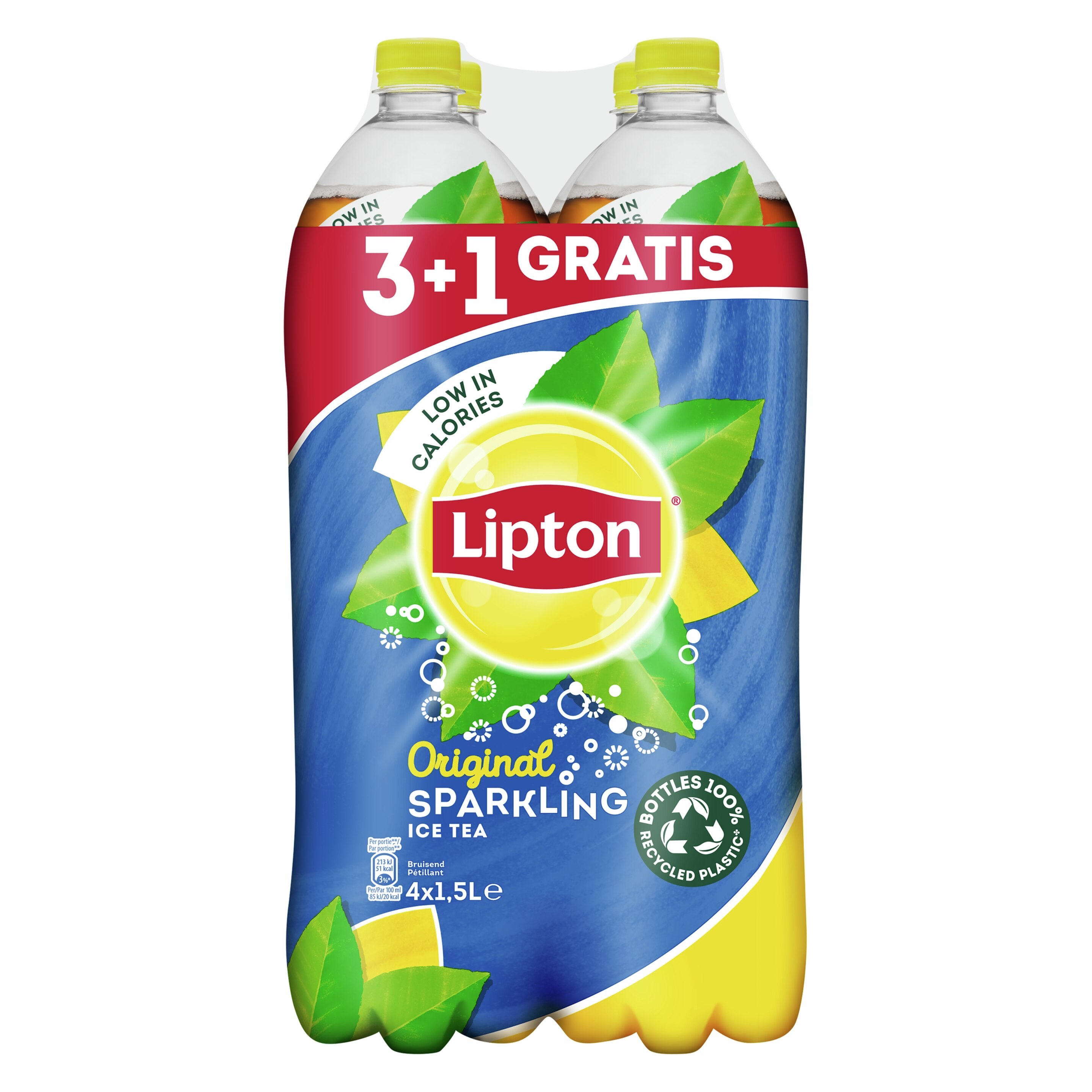 Lipton Ice Tea Sparkling 3+1 x 1,5L