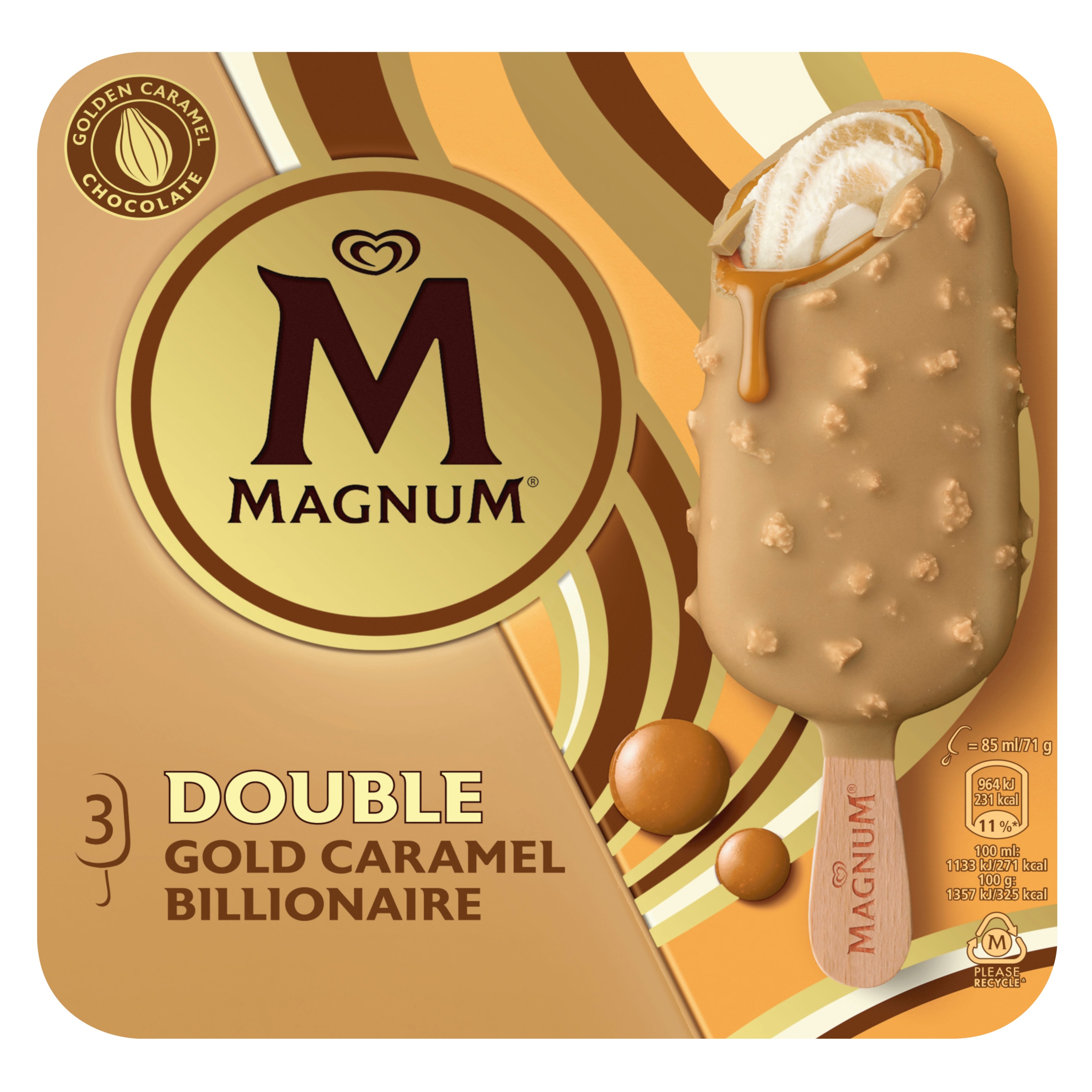 Multipack Magnum Double Caramel Billionaire