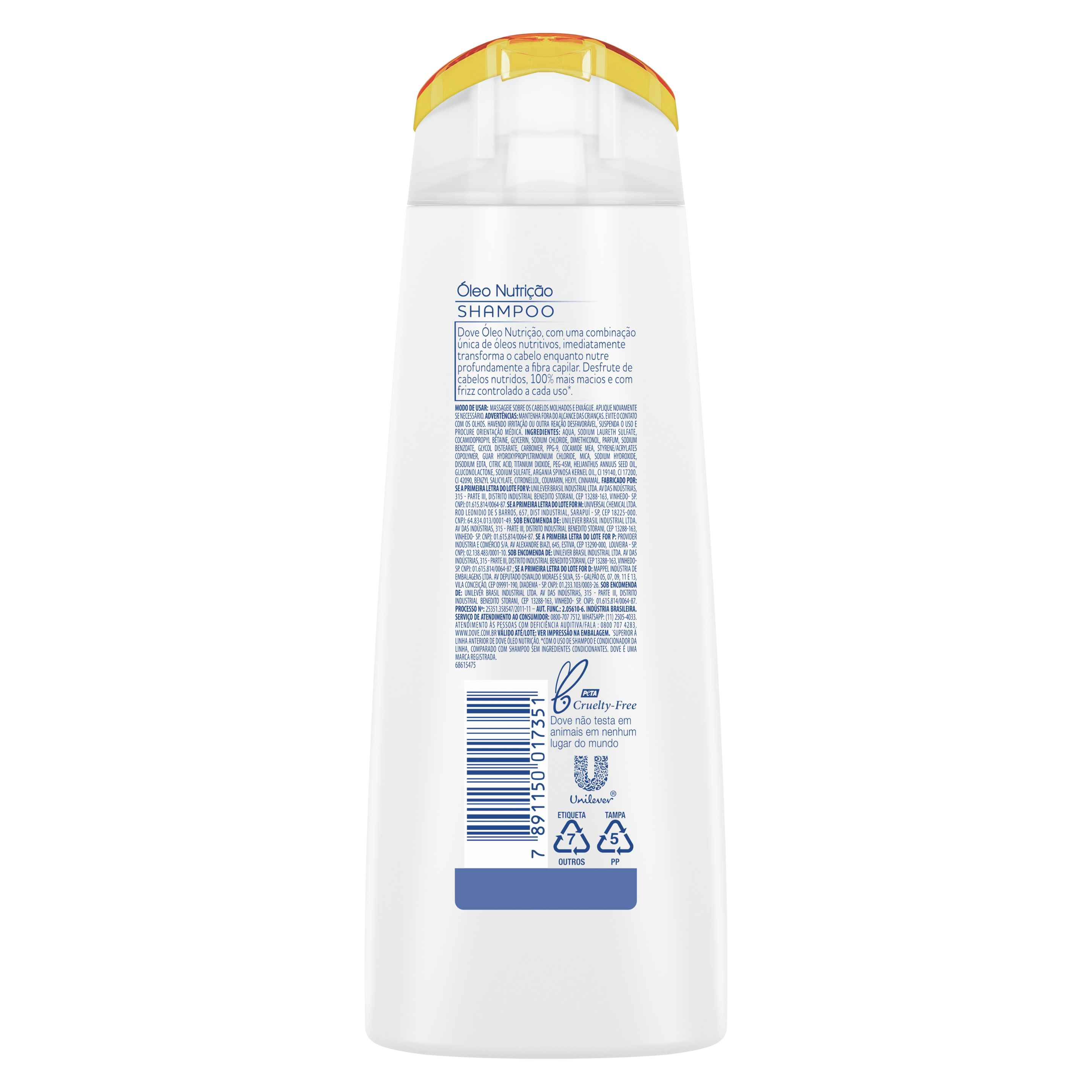 Shampoo Dove Nutrição + Fusão de Óleos 200ml