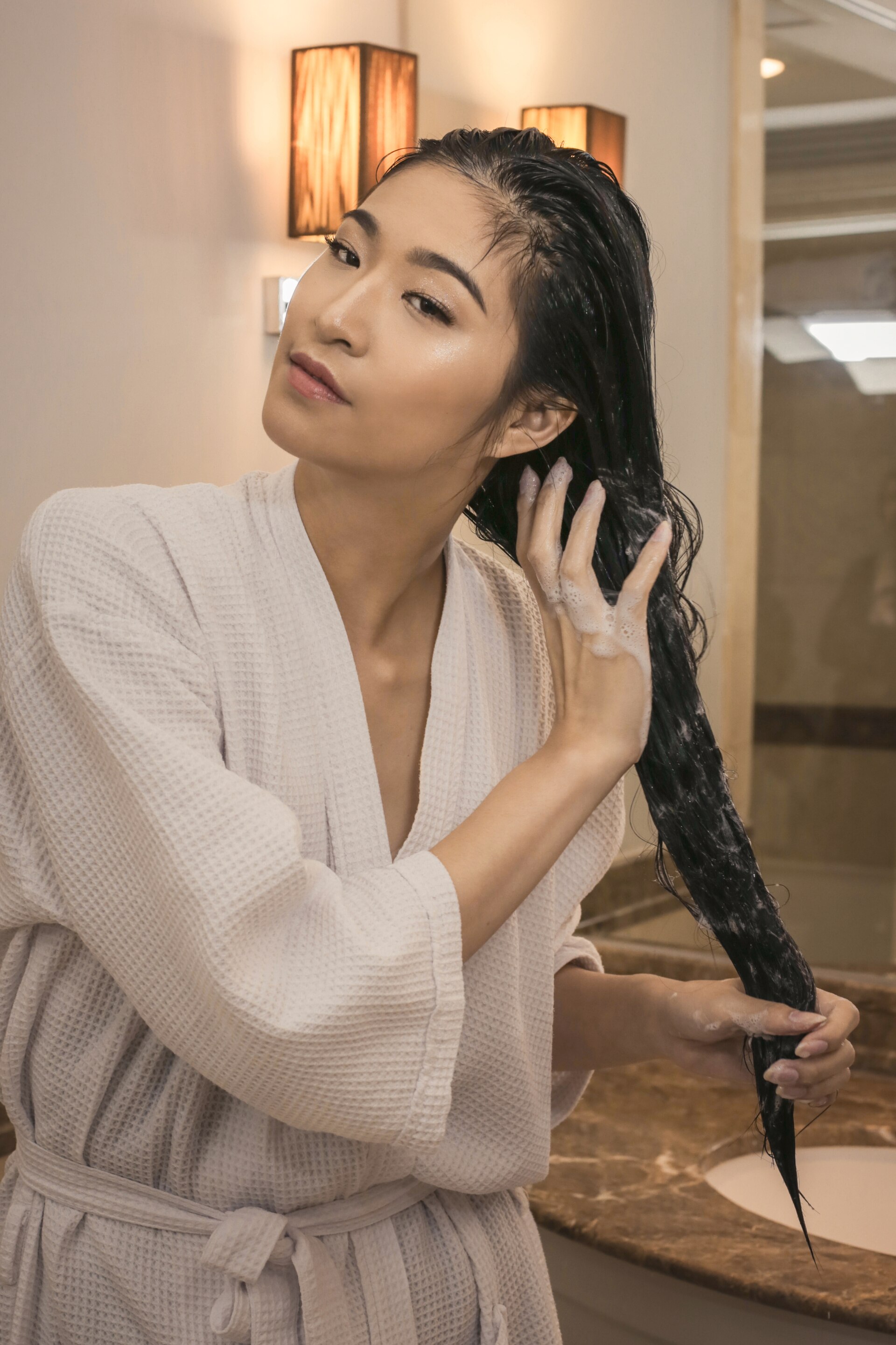 Mencuci rambut dengan cuka apel