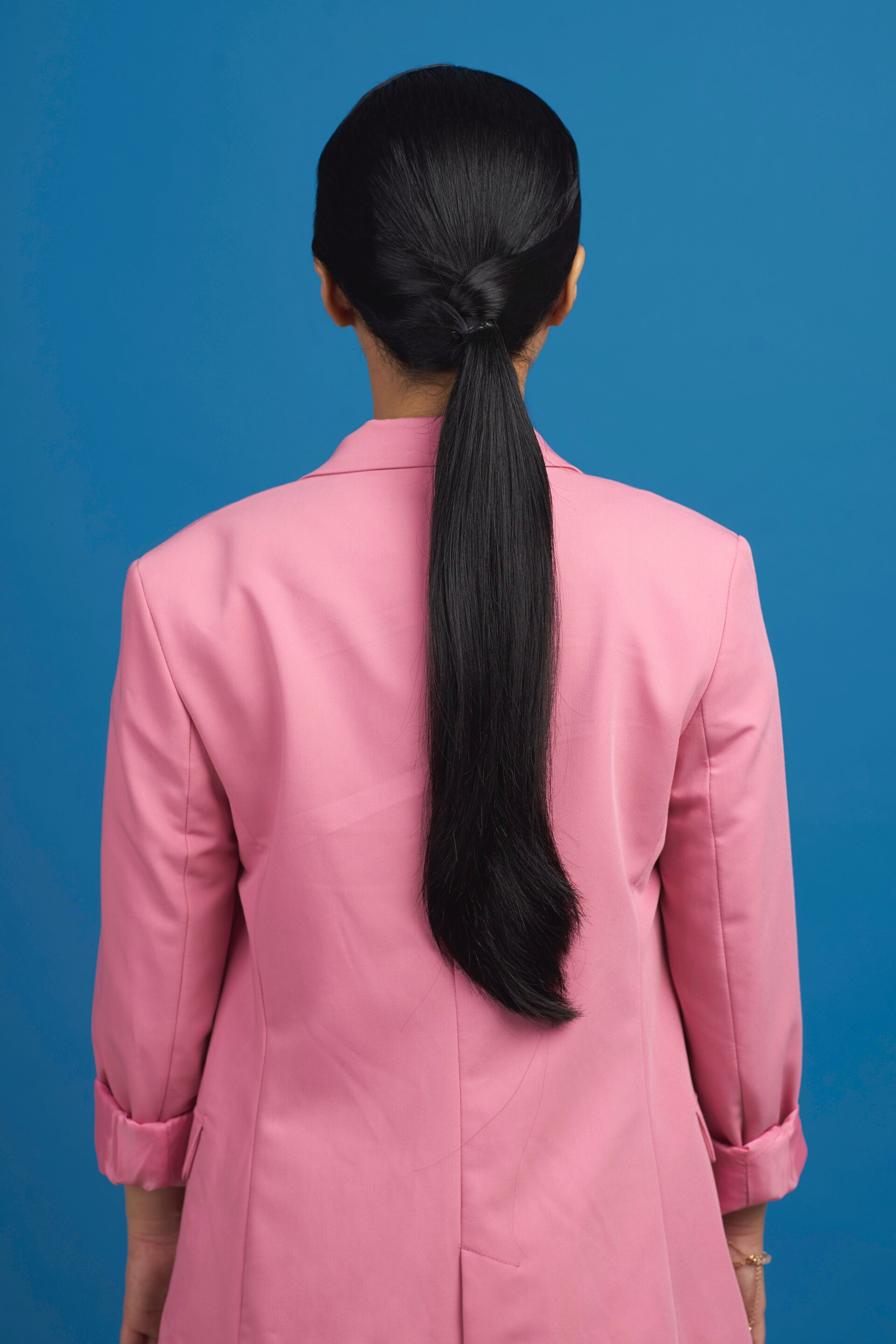 Tampilan akhir rambut tucked-in ponytail. (Foto: Hariono Halim)