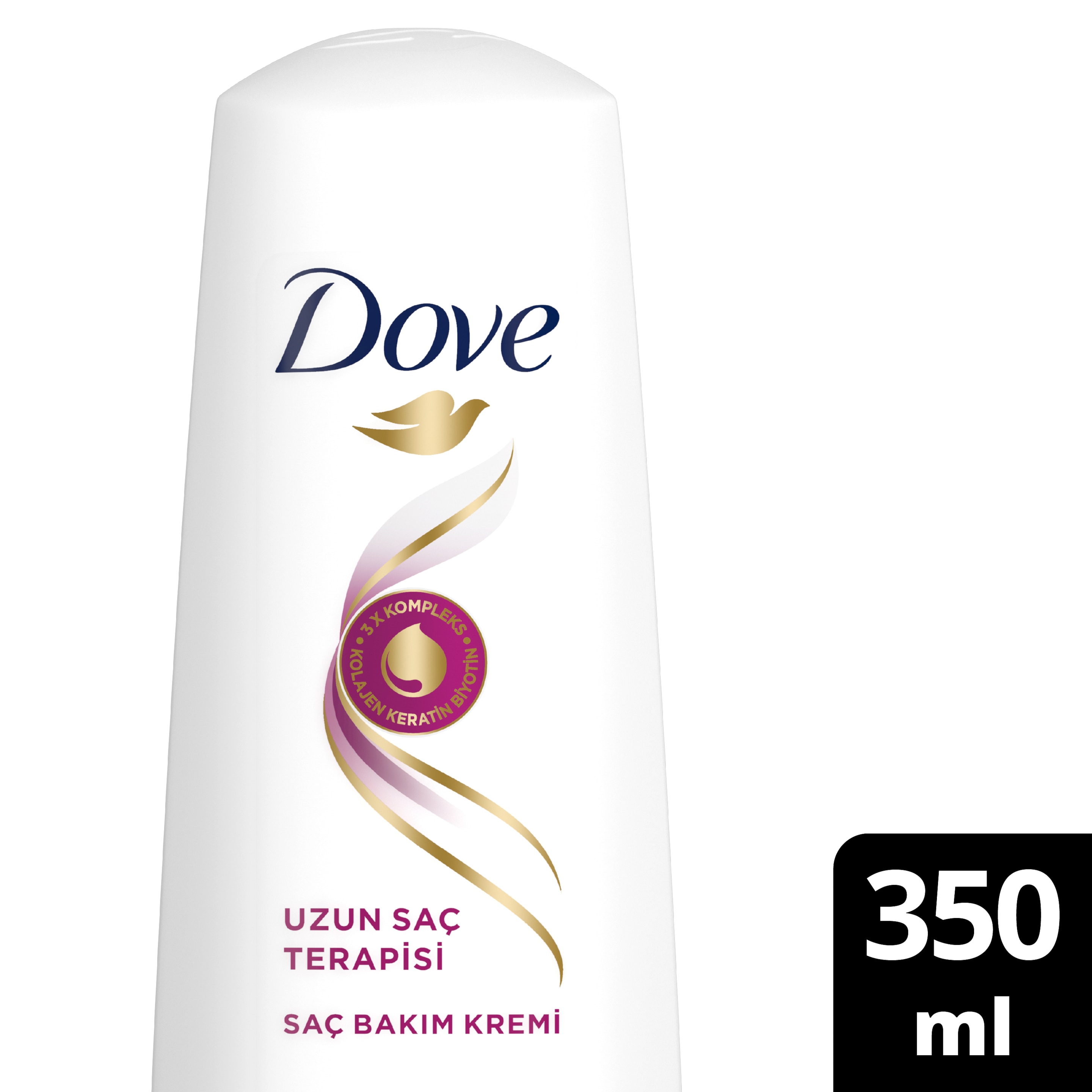 Dove  Saç Bakım Kremi  Uzun Saç Terapisi Uzun Yıpranmış Saçlar İçin 350 ml