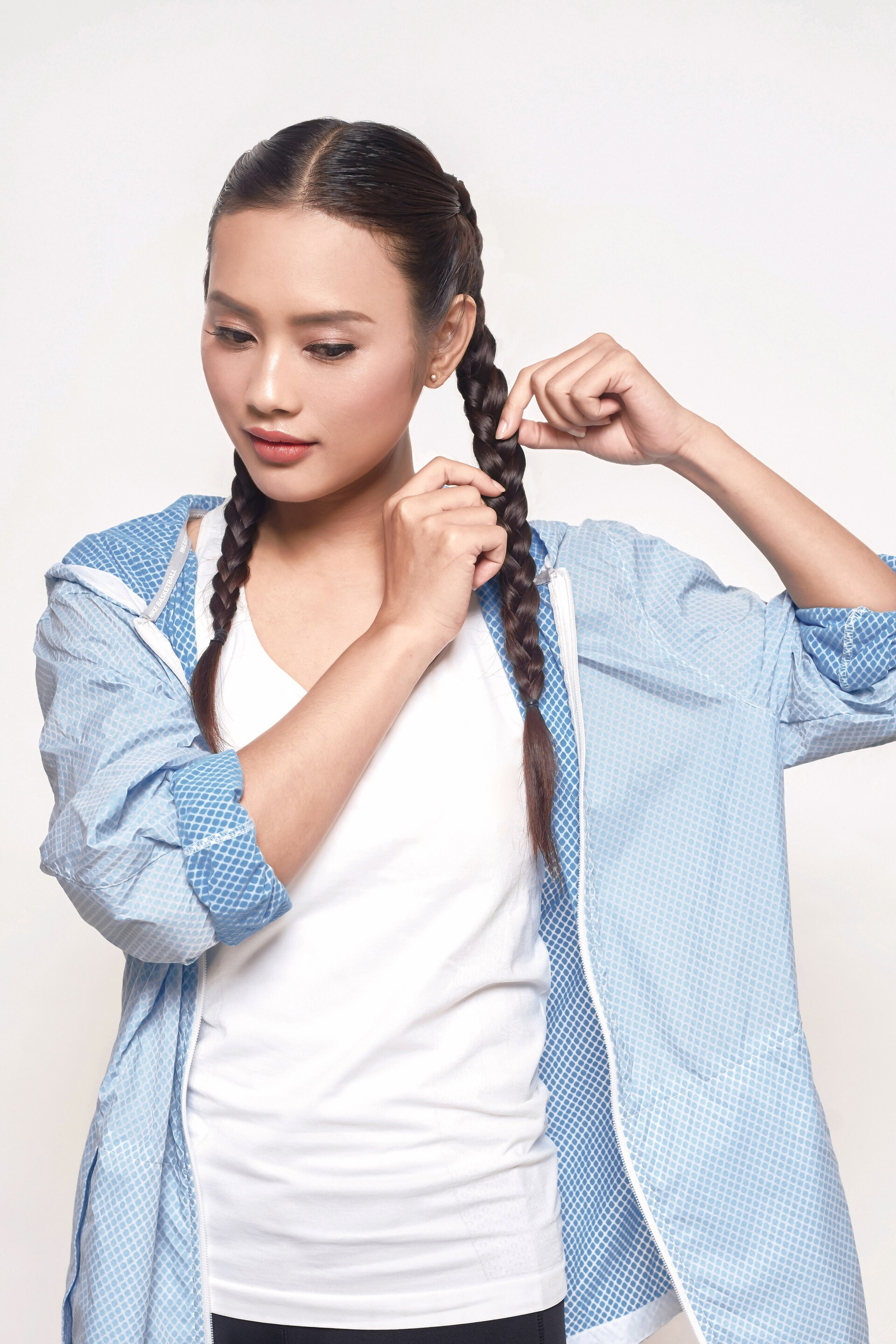 Boxer braid step 5 - melonggarkan kepangan.