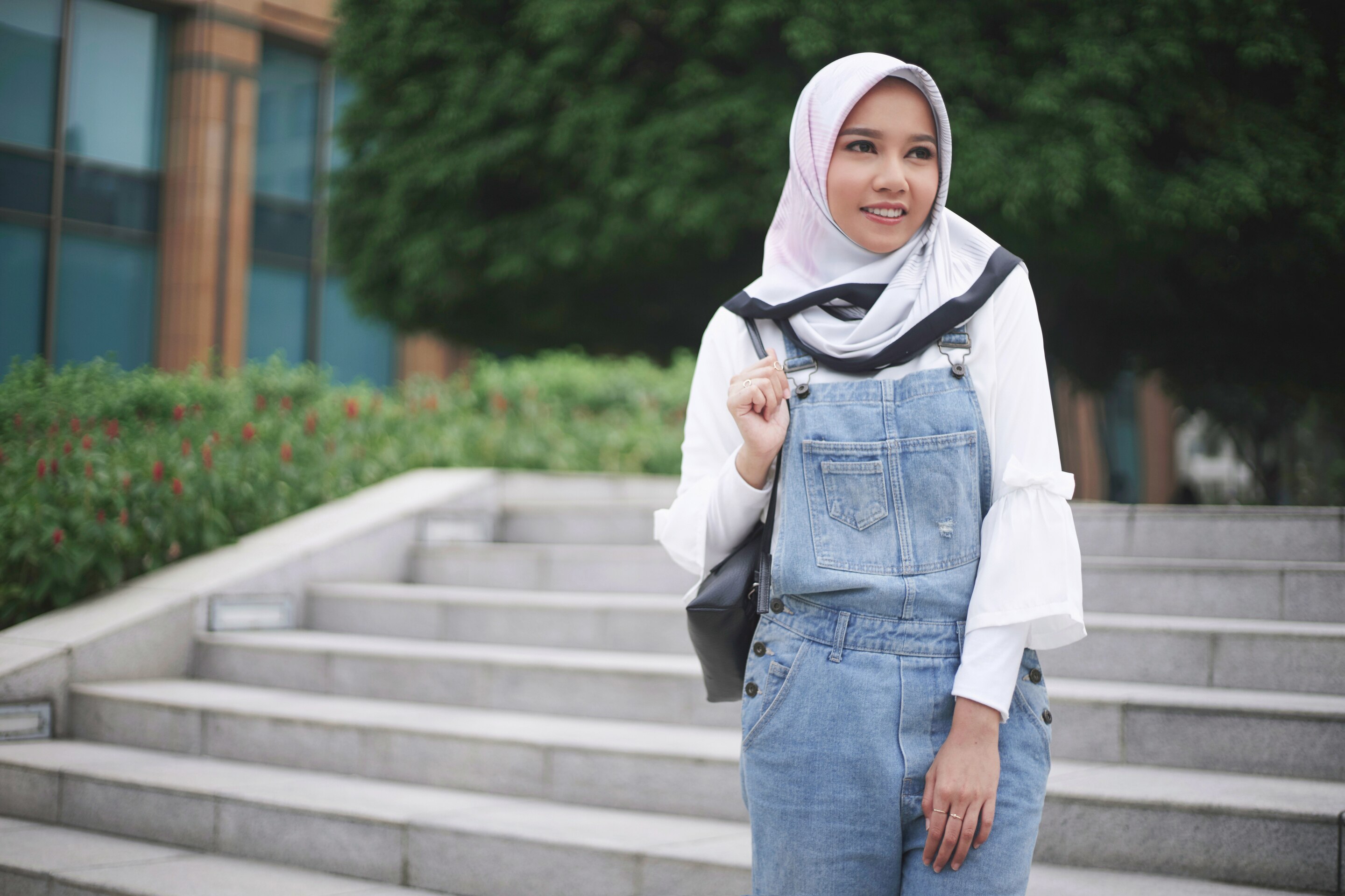 gaya hijab segiempat