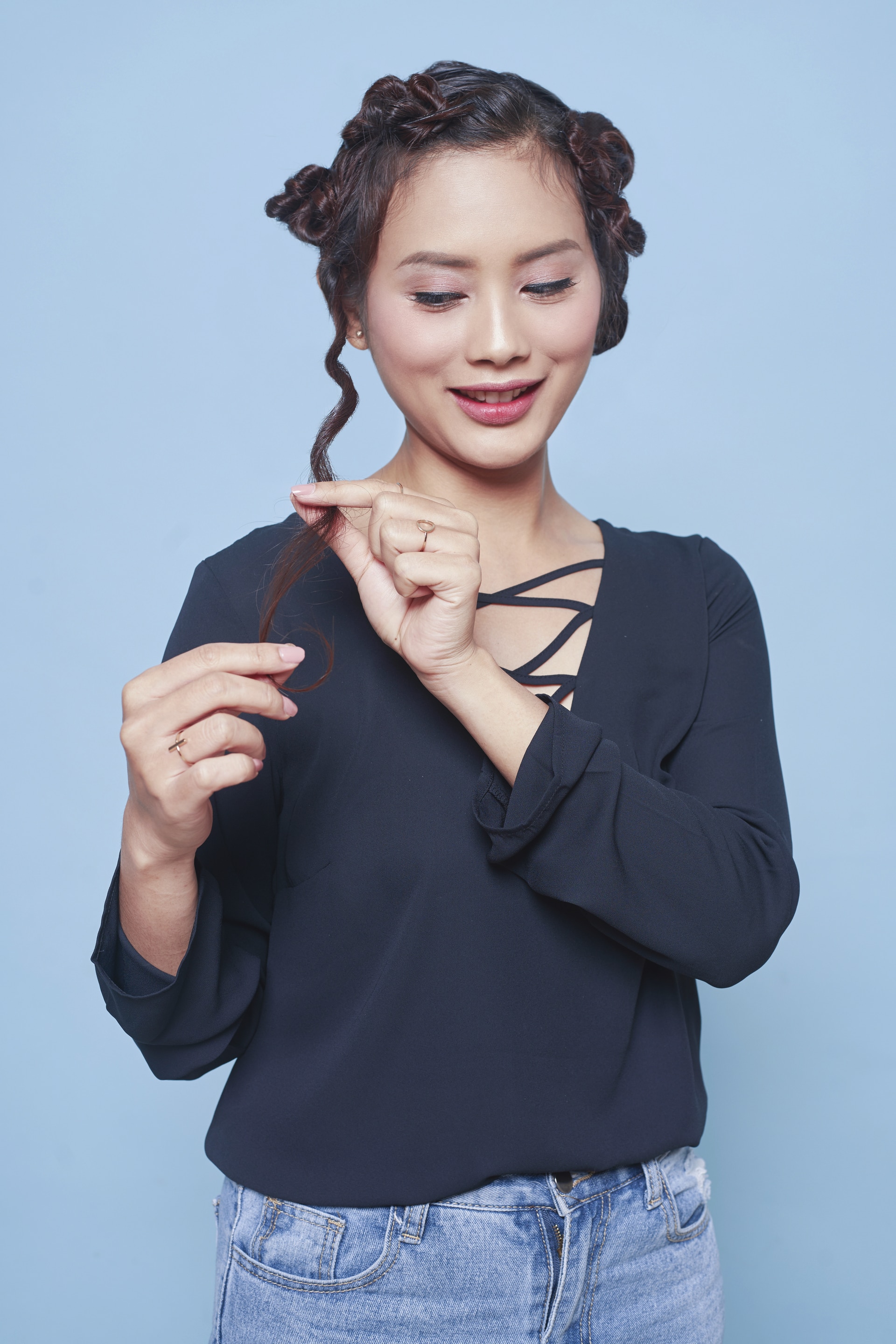 Step 4 - tousled hair.