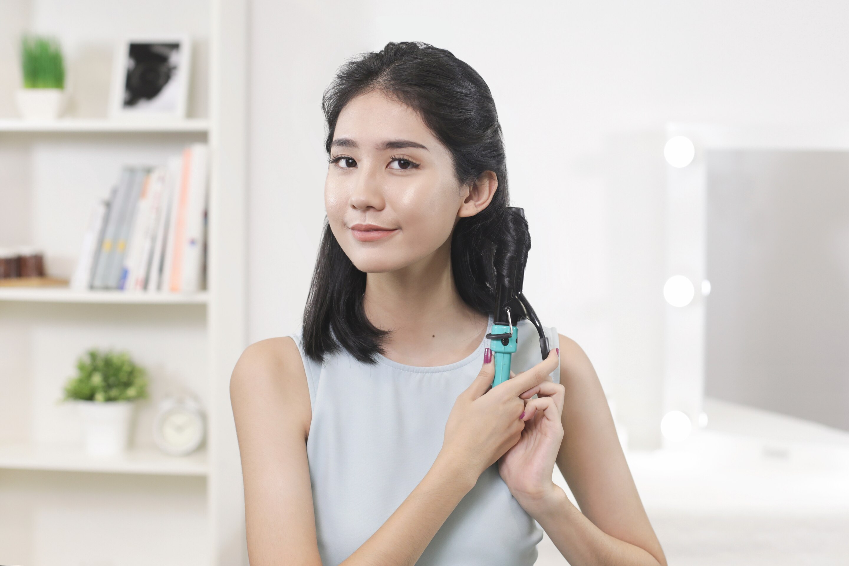 keriting gantung untuk rambut pendek