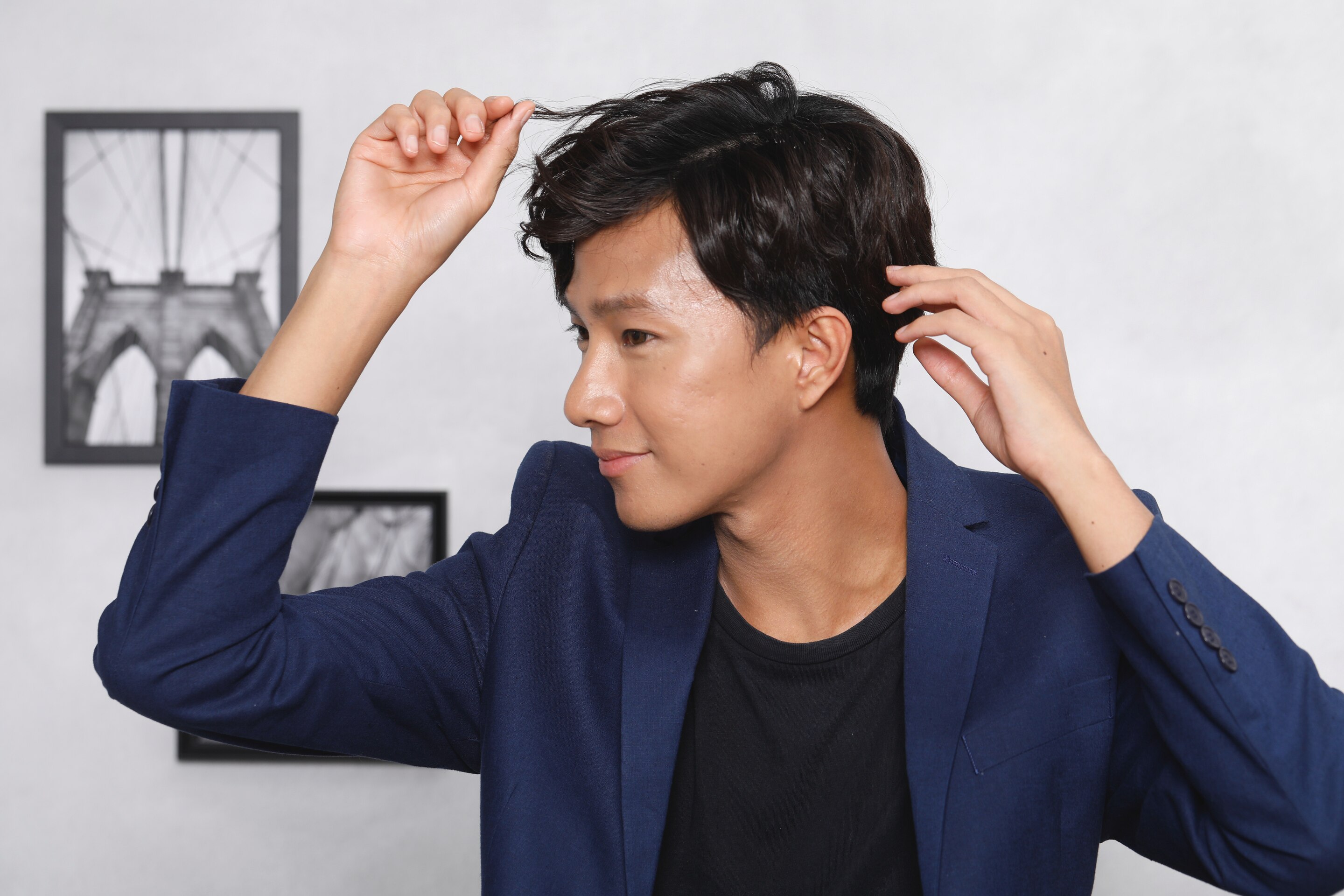 tata rambut dengan pomade