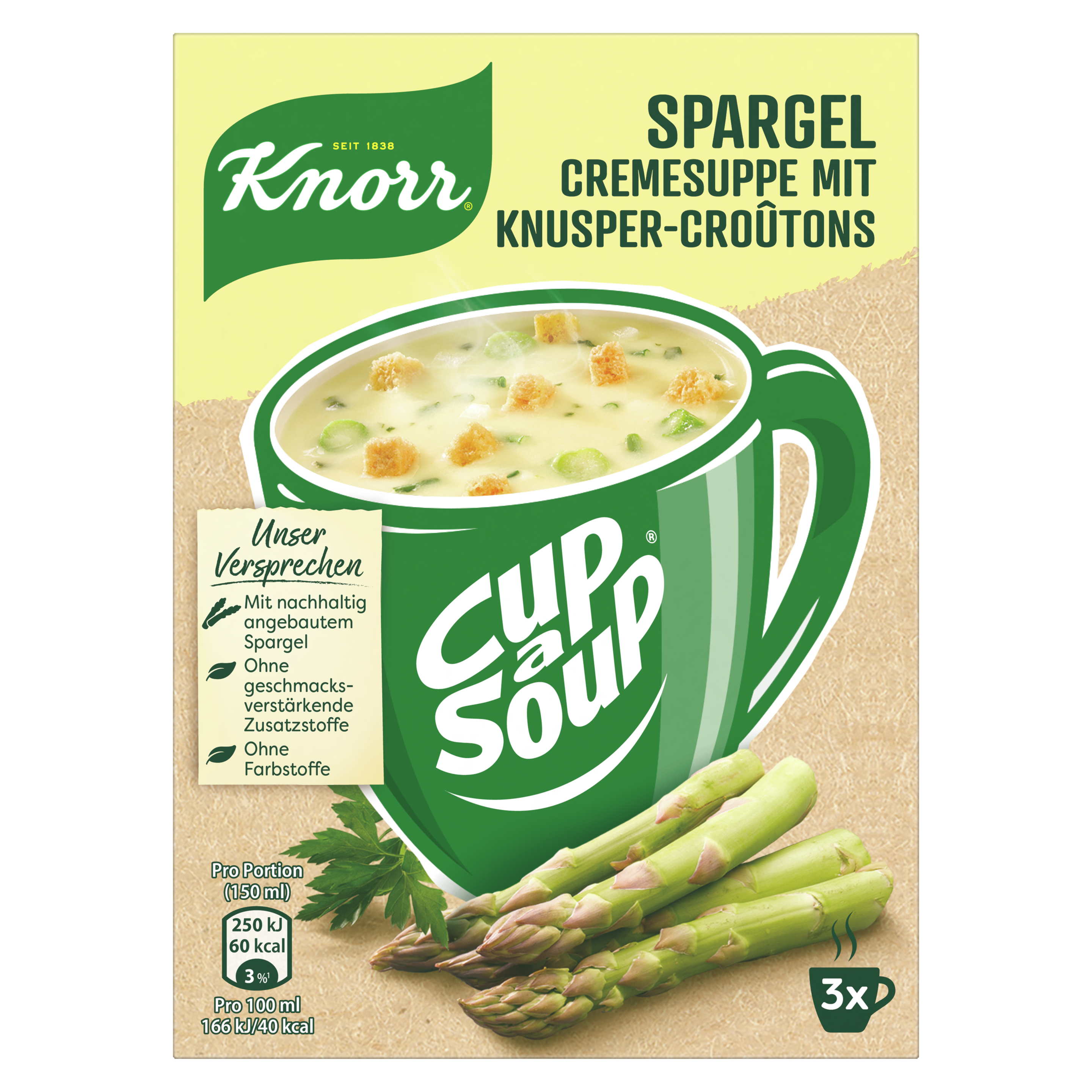 Knorr Cup a Soup Instant Suppe 3er Pack Spargel