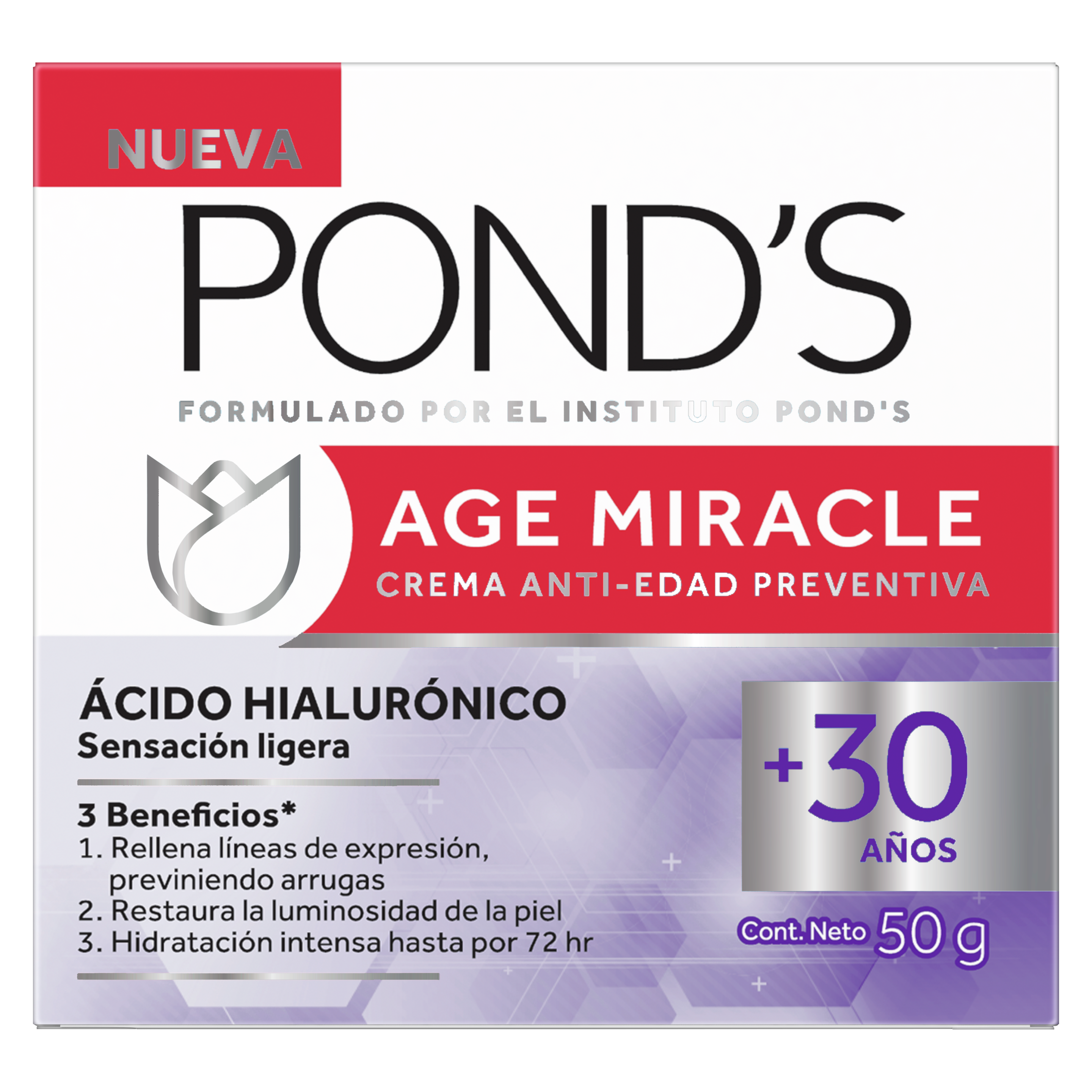 Crema Anti-Edad Preventiva Ácido Hialurónico +30