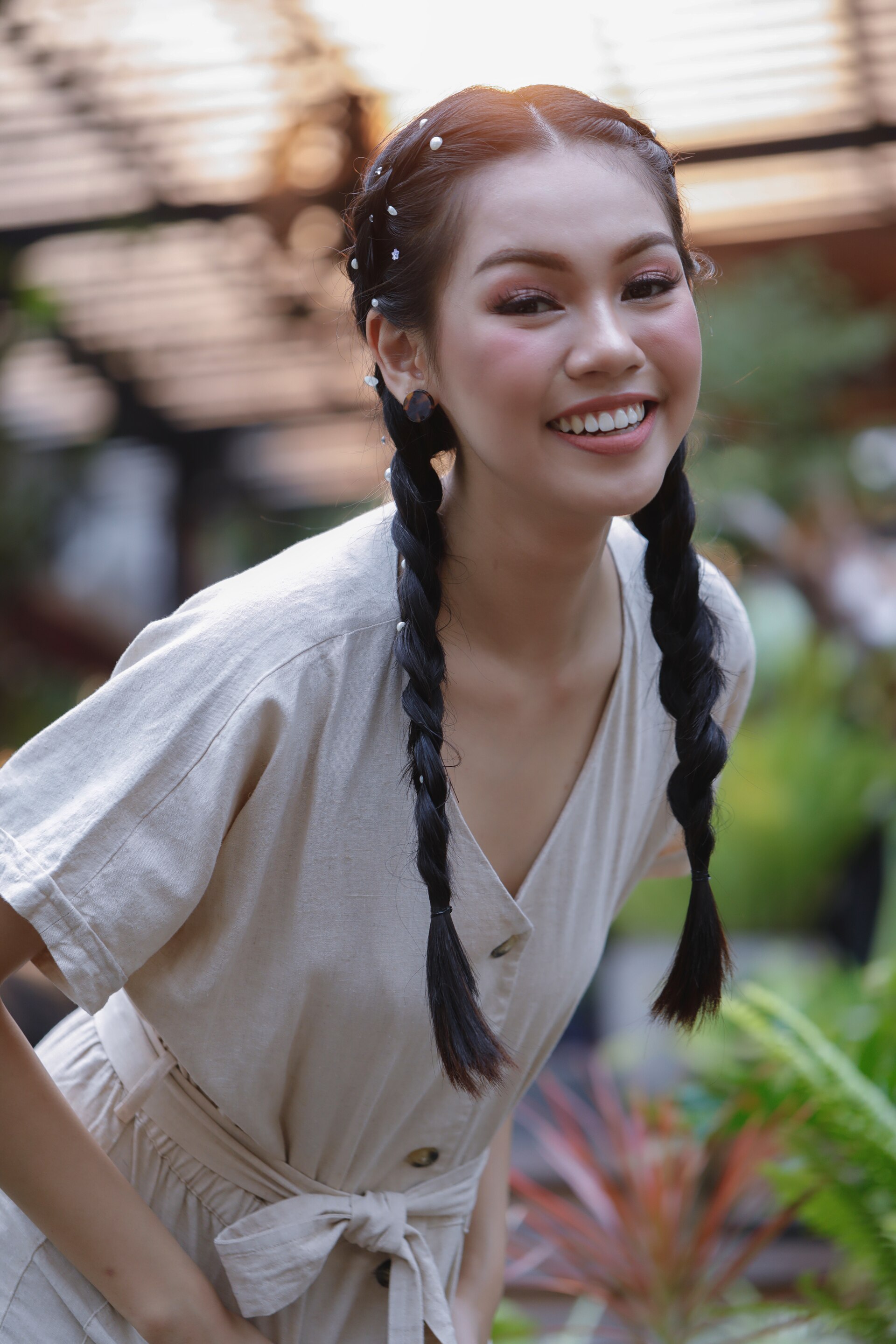 twin pearls dutch braid kepang dua