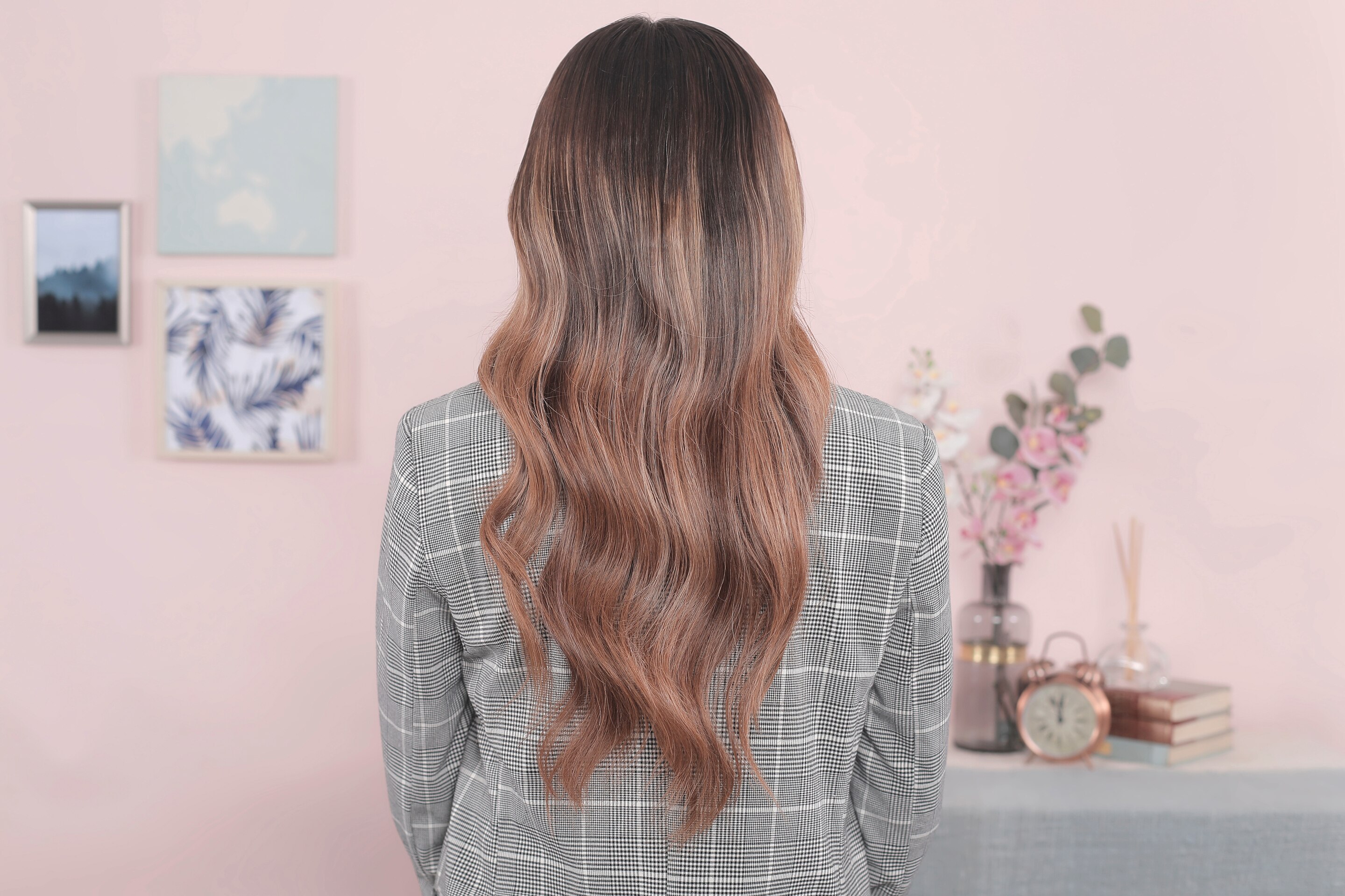 Resolusi rambut diwarnai warna bronde