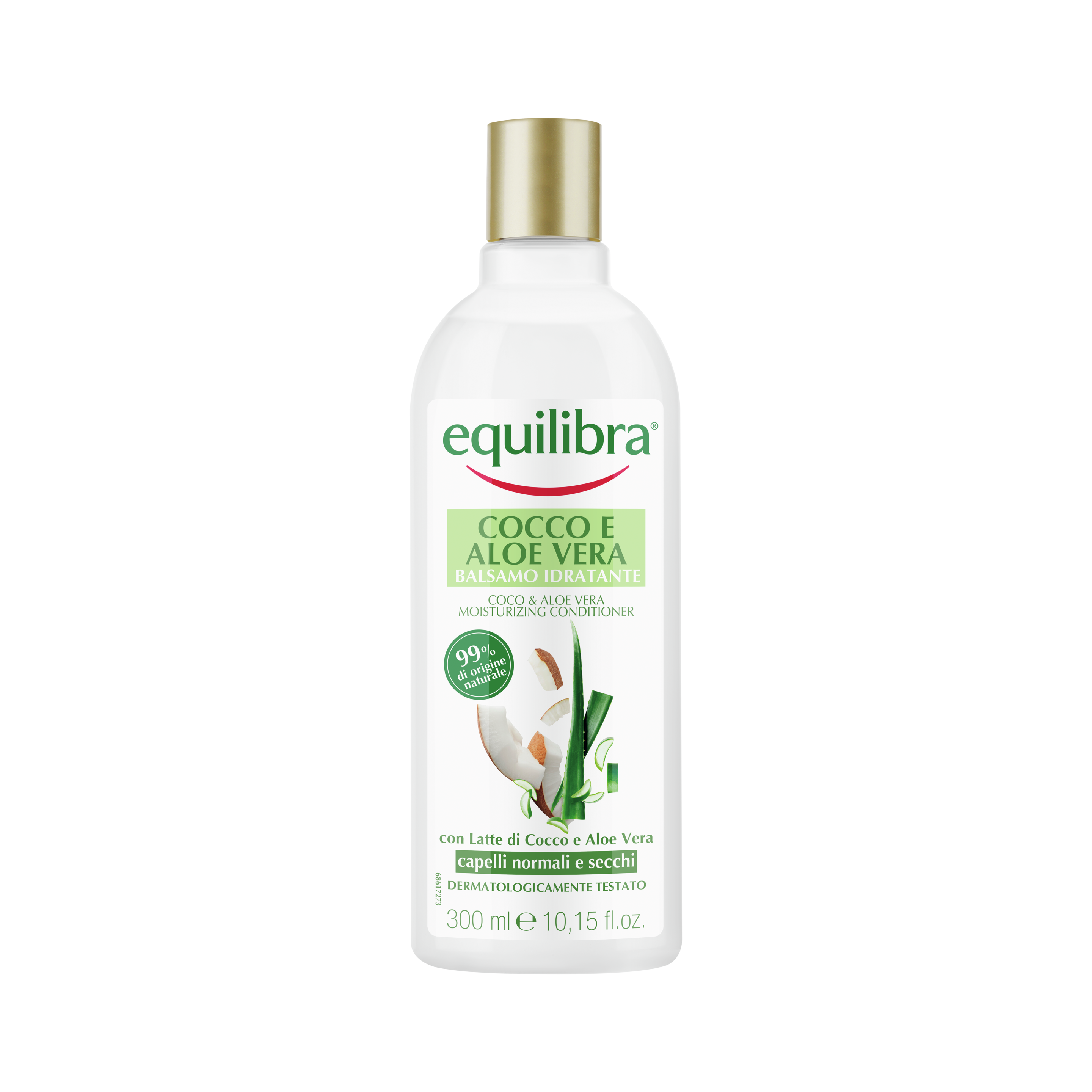 Balsamo Idratante con Latte di Cocco e Aloe Vera Equilibra<sup>®</sup> - Flacone da 300 ml