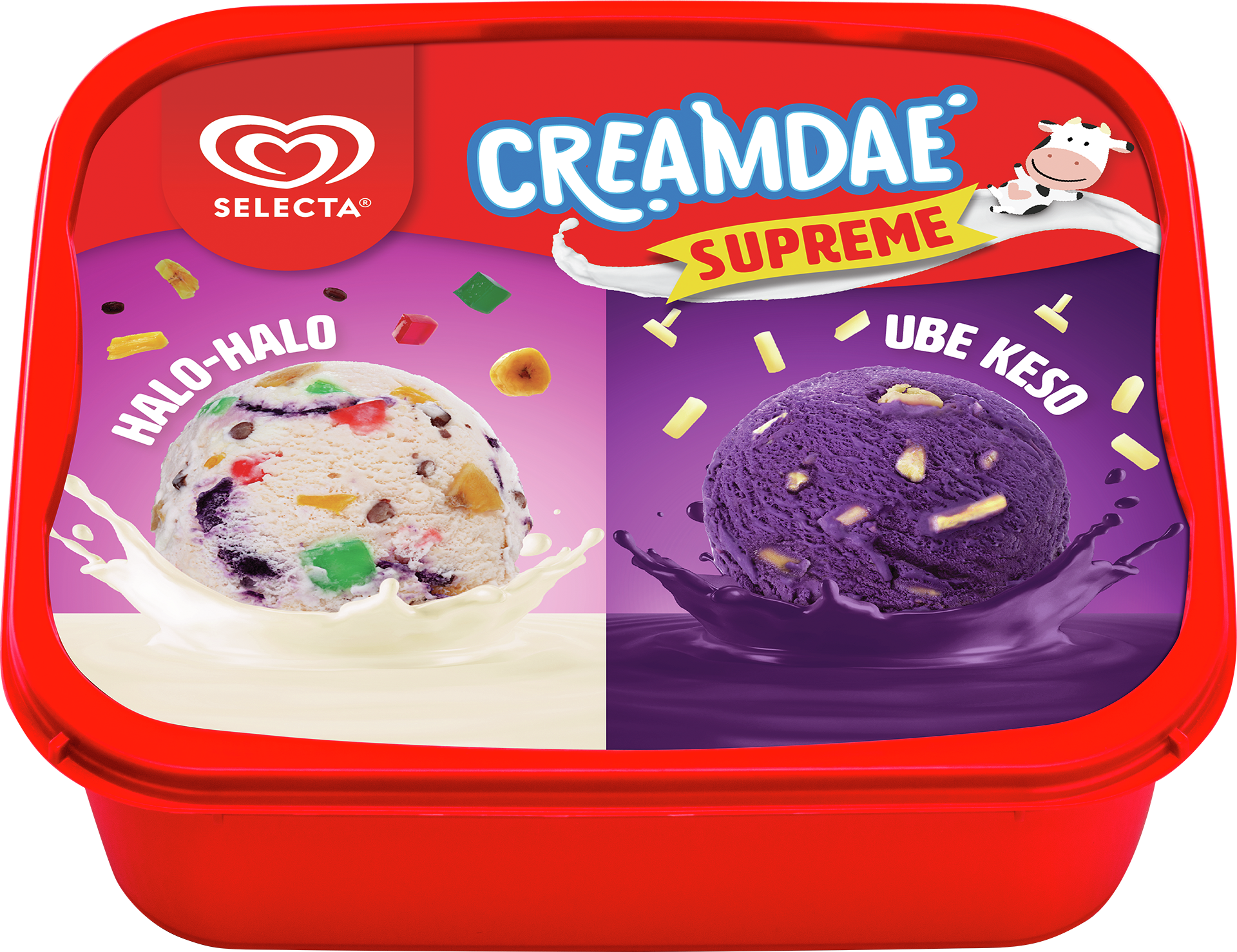 Selecta Creamdae Supreme Halo Halo - Ube Keso