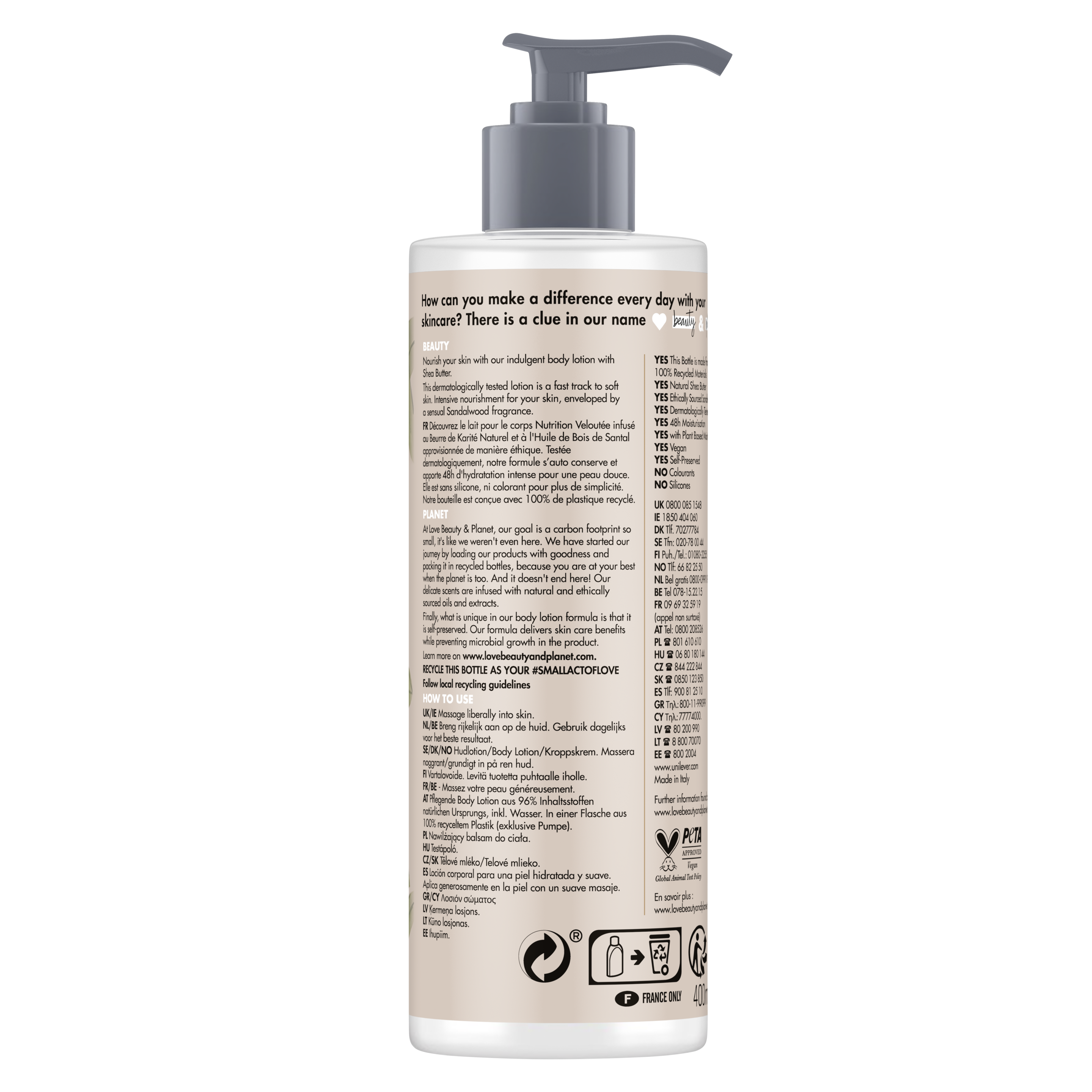 shea butter & sandalwood body lotion