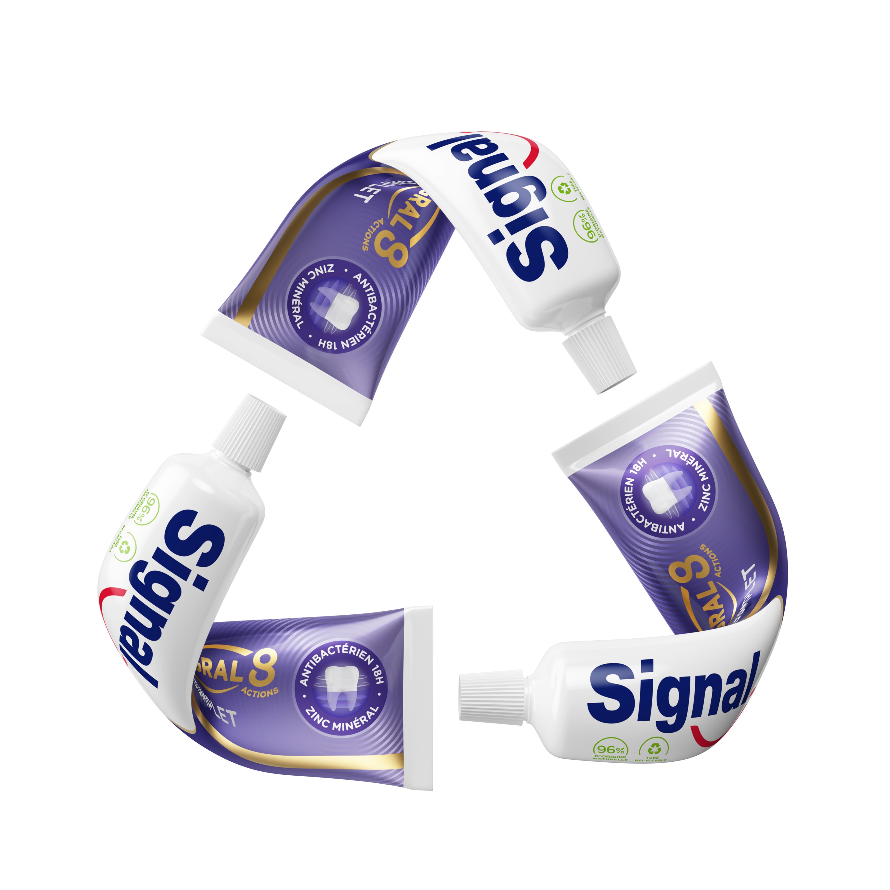Tubes de dentifrice Signal recyclables